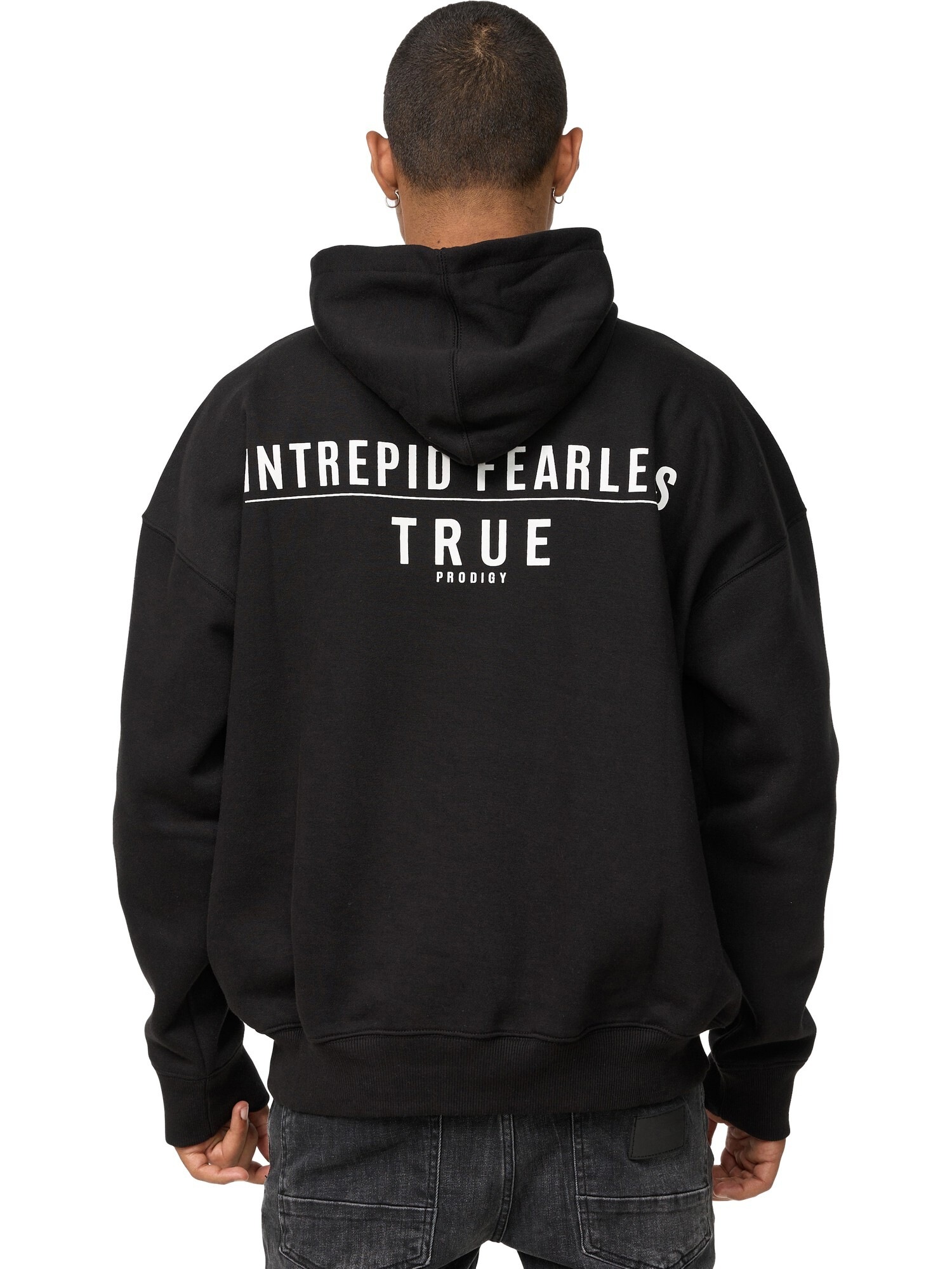 trueprodigy Hoodie »Aaren Logo Print Oversized Kapuze Kängurutasche«
