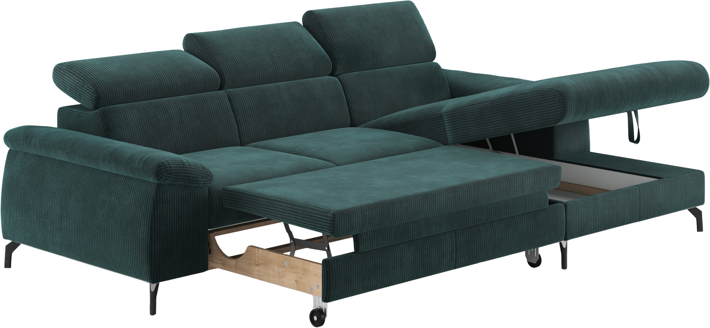 COTTA Ecksofa »Kitty L-Form«, inkl. Kopfteilverstellung, optional mit Bettfunktion u. Bettkasten