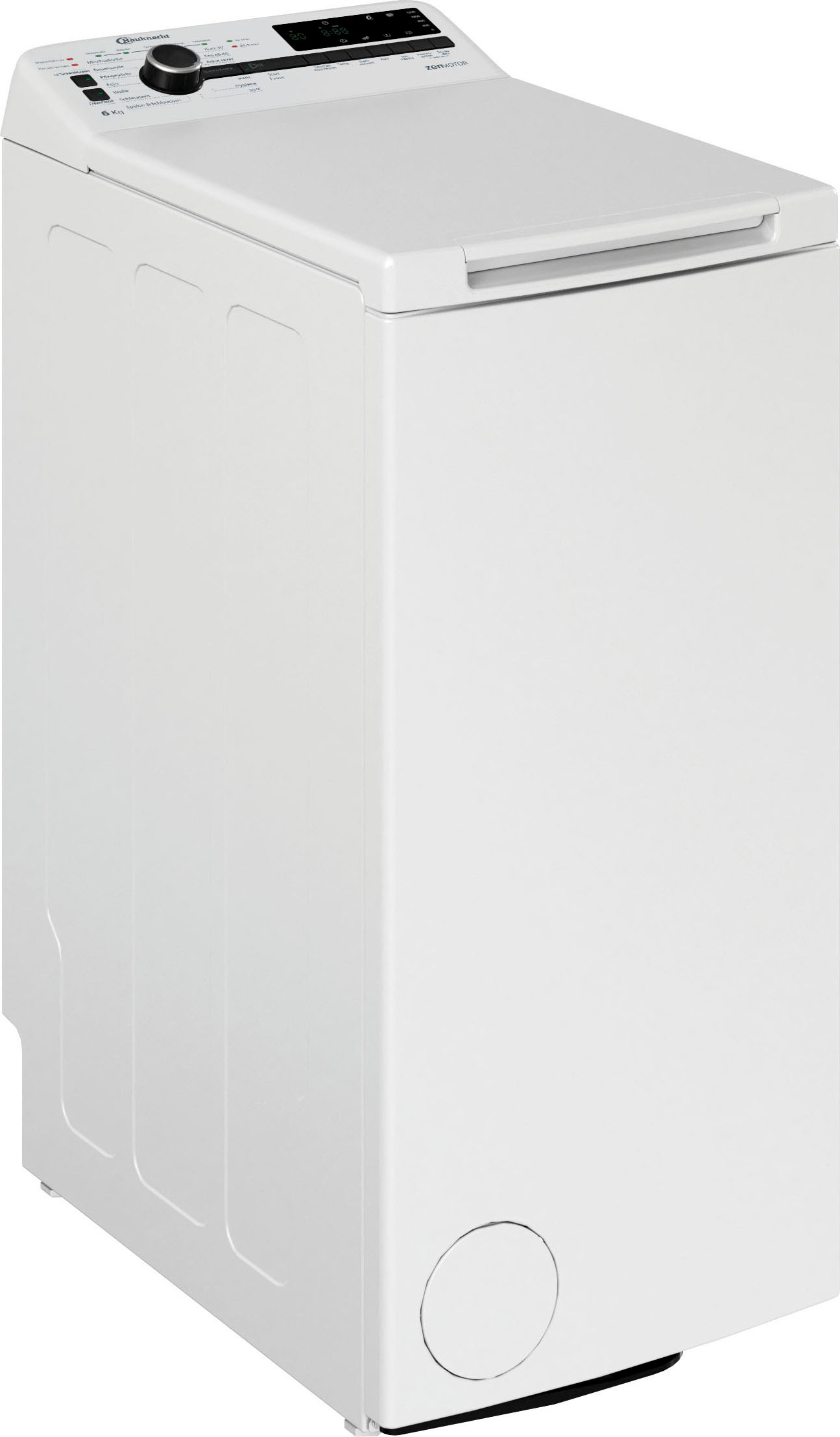 BAUKNECHT Waschmaschine Toplader »WMT ZEN 612 B SD«, 6 kg, Kurz 30 min., Vollwasserschutz, SoftOpening, Startzeitvorwahl