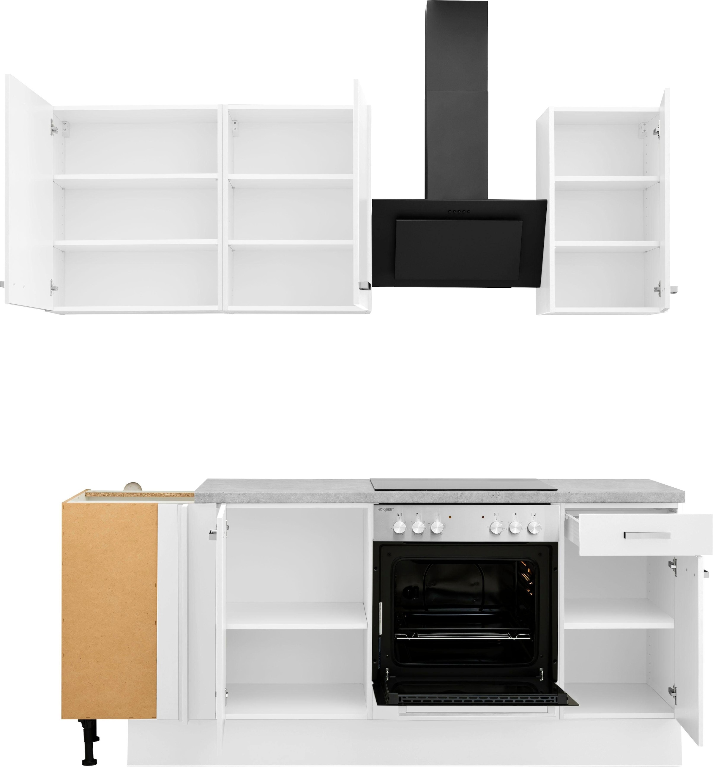 OPTIFIT Winkelküche »Parma«, mit E-Geräten, Stellbreite 215x175 cm