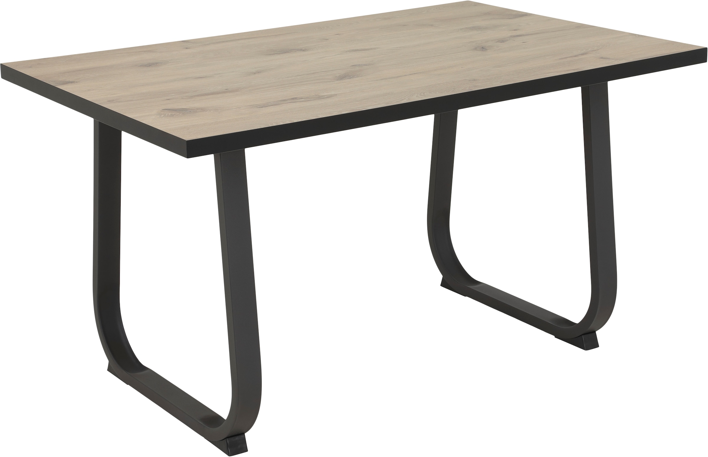 HELA Essgruppe »RUHR«, (4 tlg.), Kufentisch 140x90 cm, Schwingstuhl und Bank mit Federkorb, Komfortsitz