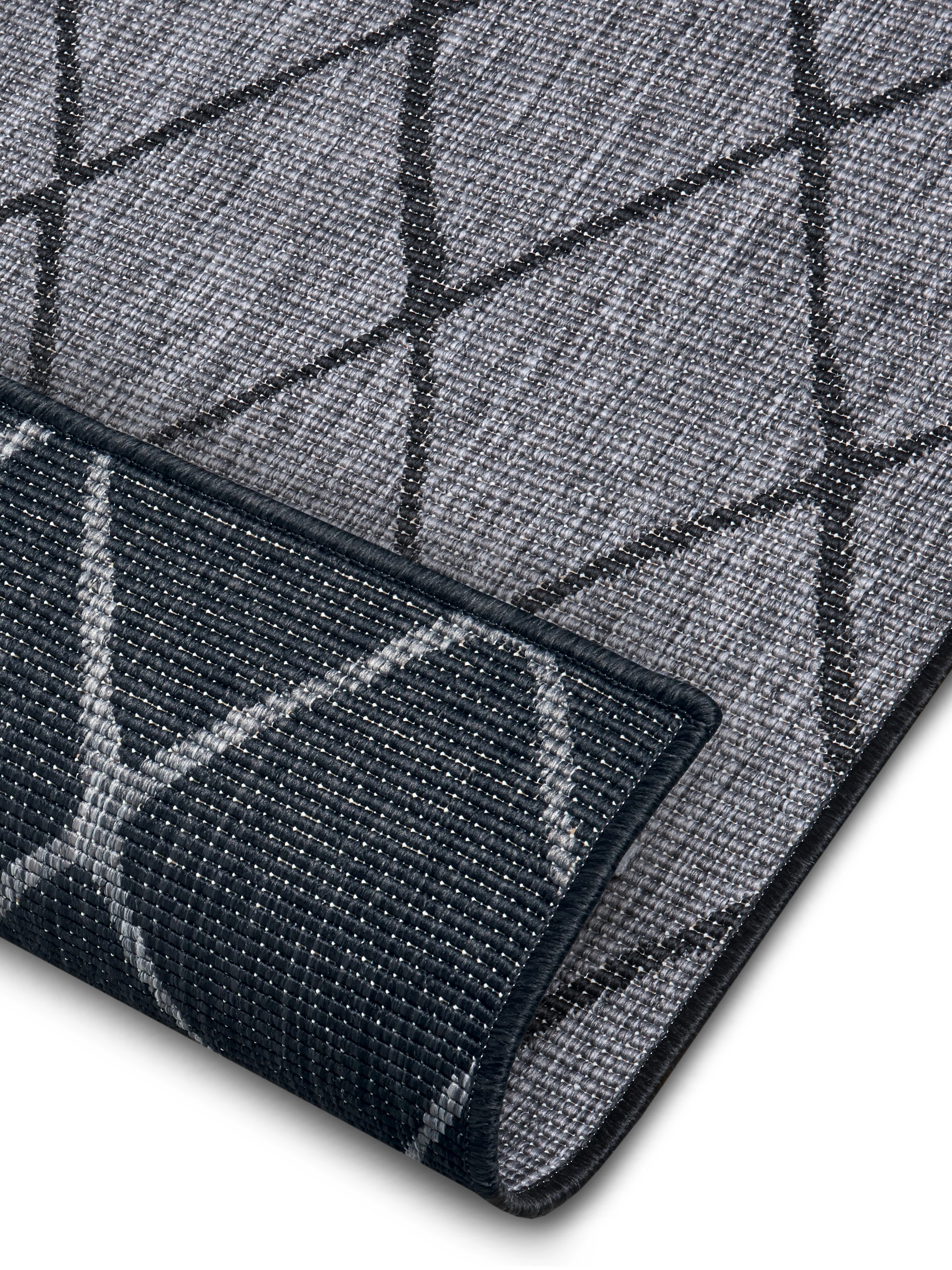 NORTHRUGS Teppich »Malaga Wendeteppich«, rechteckig, 5 mm Höhe, In-& Outdoor, Wetterfest, Balkon, Läufer, Wohnzimmer, Wasserfest