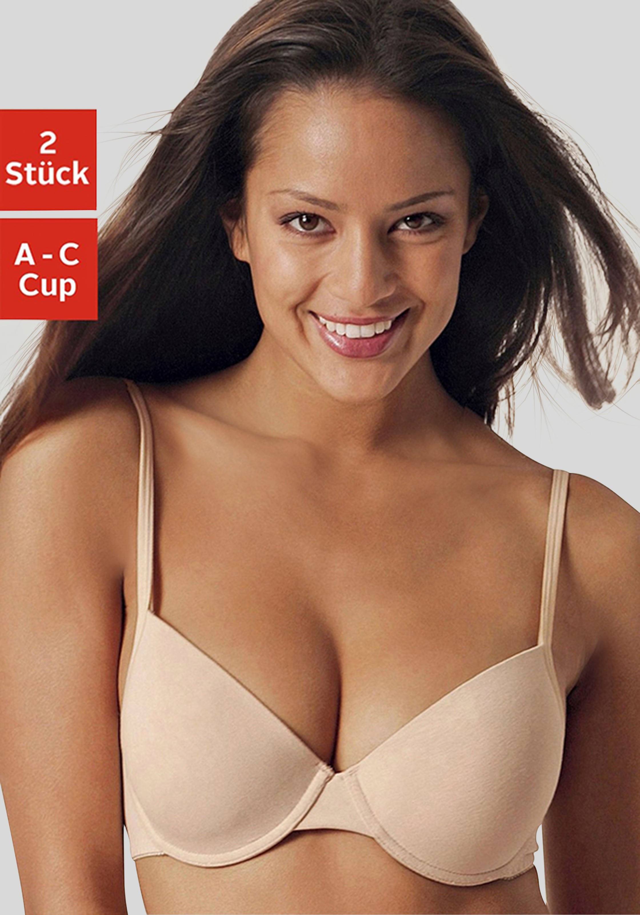 petite fleur Push-up-BH, (Packung, 2 Stück), mit Bügel, mit herausnehmbaren Kissen,... kaufen