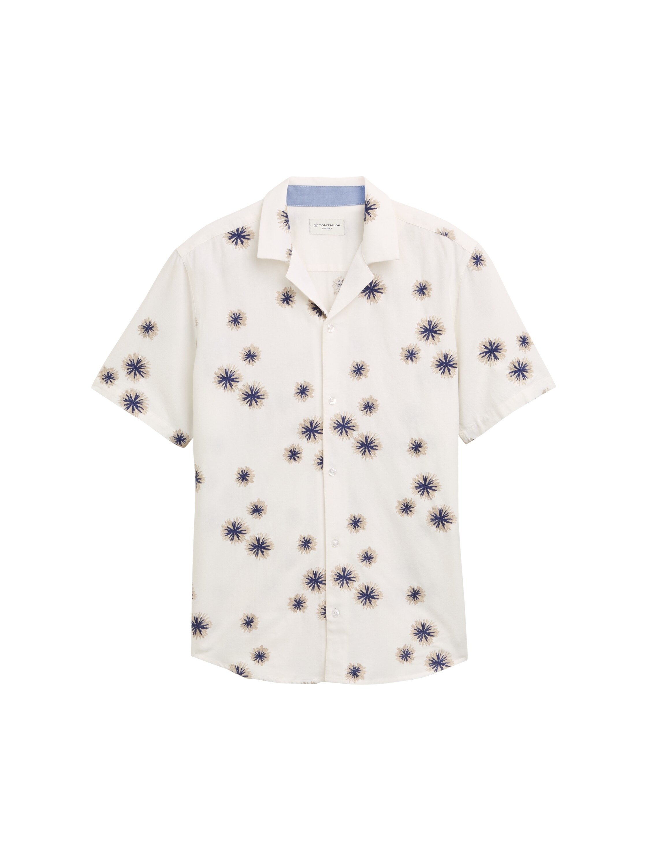 TOM TAILOR Kurzarmhemd, mit floralen Prints und Viskose