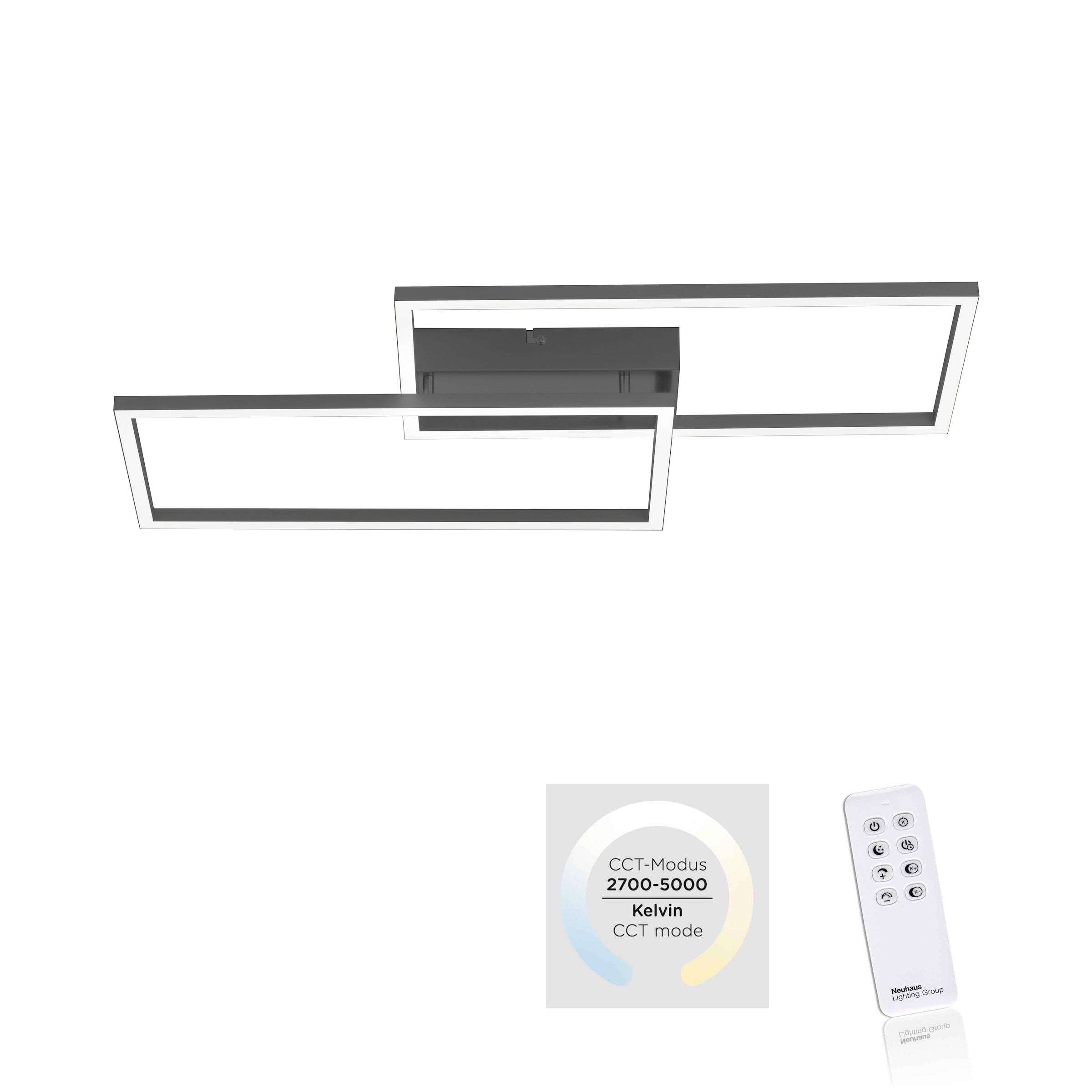 LED Deckenleuchte »IVEN«, 2 flammig, Leuchtmittel LED-Board | LED fest integriert,...