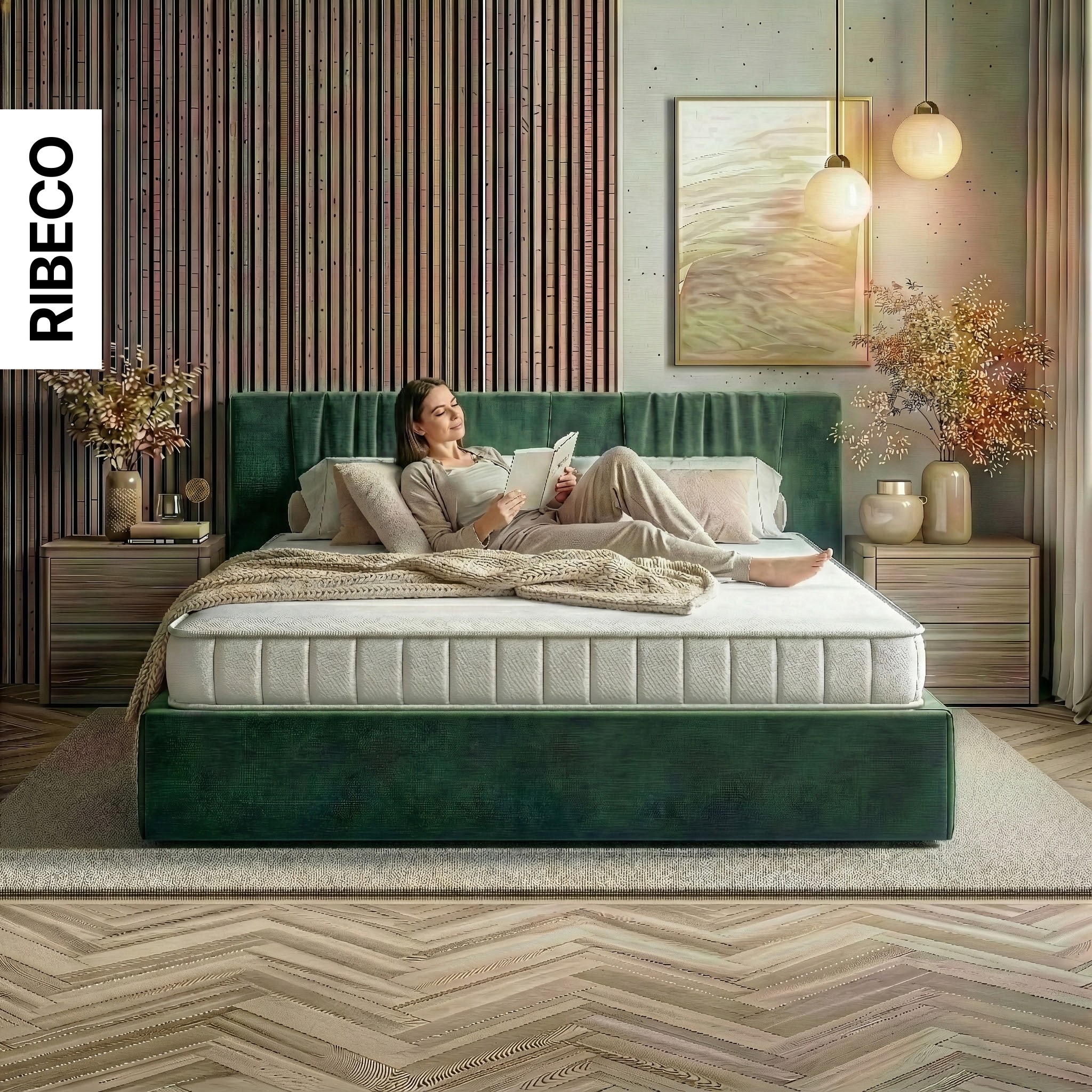 RIBECO Komfortschaummatratze »Omega, Wendematratze, 90x200, 140x200 cm und weitere Größen« 18 cm hoch 1 Stk. tlg. Wendematratze 2-in-1 Härtegrade mittelfest und fest