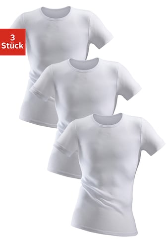 Clipper Unterhemd, (3 St.), schlichtes Basic für jeden Tag - in Feinripp kaufen