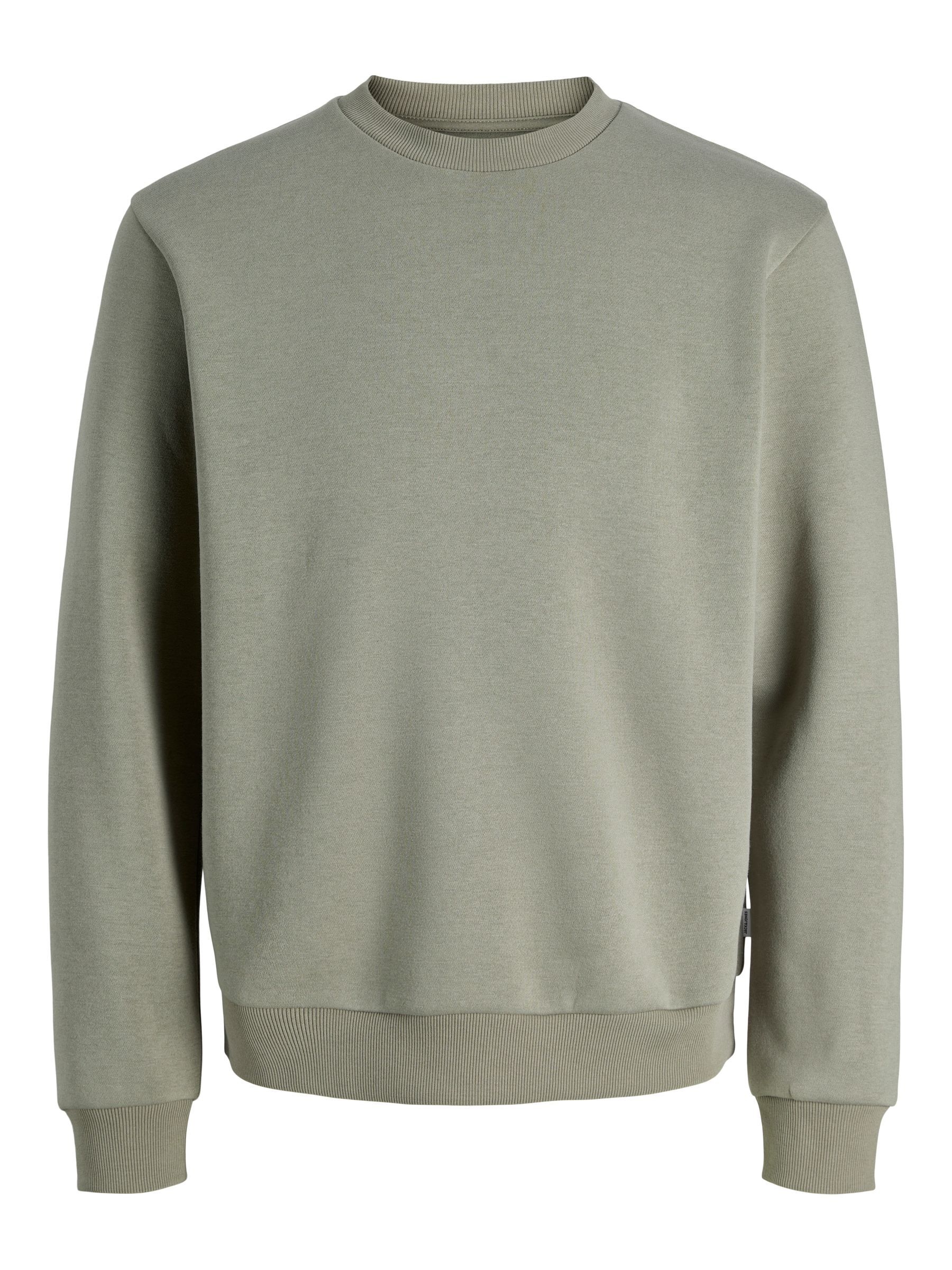Jack & Jones Sweatshirt »JJEBRADLEY  mit Rippbündchen für Alltag und Freizeit«, Materialmix, relaxed fit
