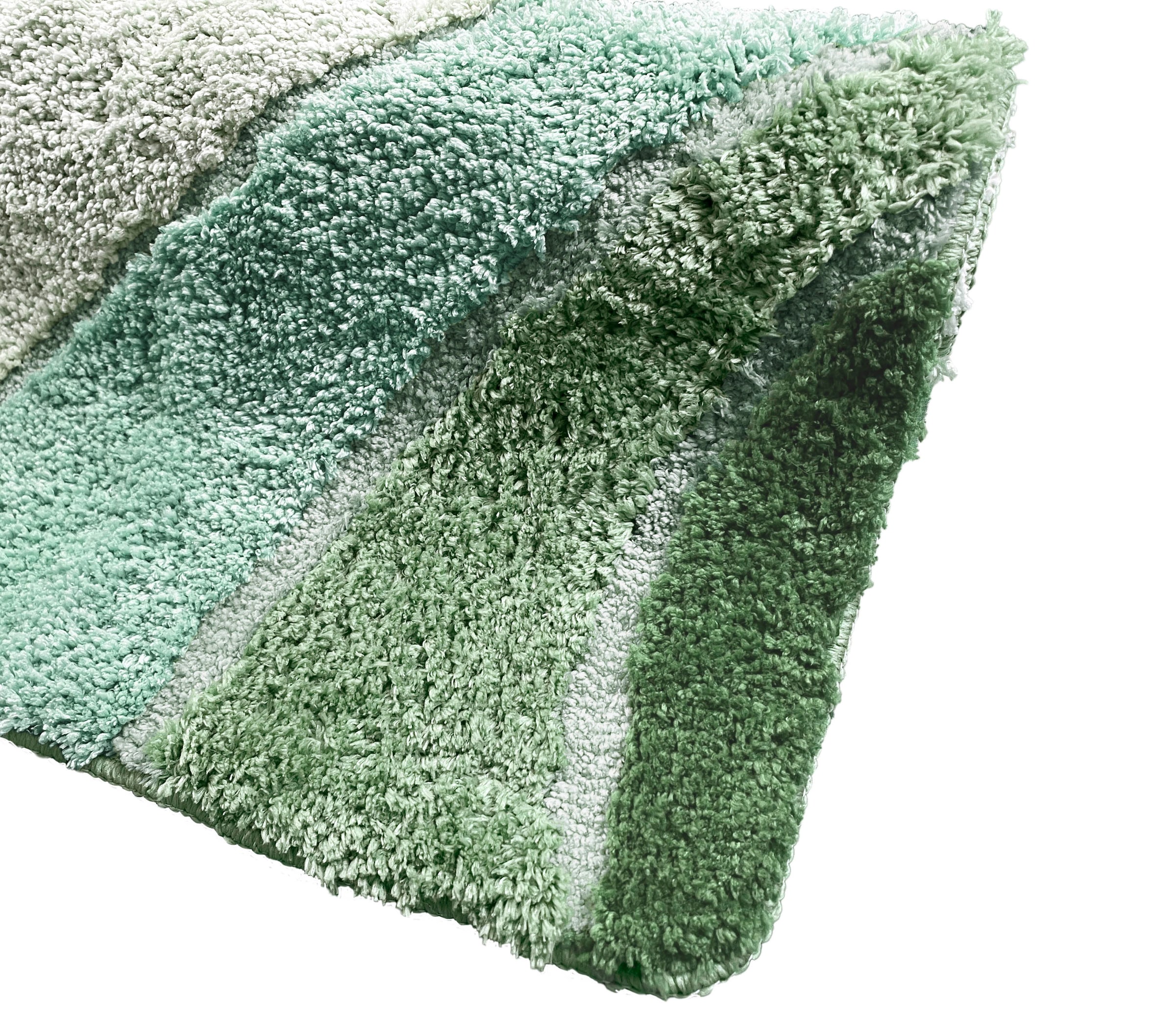 my home Badematte »Josie, Badvorleger, Badezimmer Teppich«, rutschhemmend beschichtet, fußbodenheizungsgeeignet-schnell trocknend-strapazierfähig, Badteppich, Badematten, rechteckig, rund & als 3-tlg. Set erhältlich