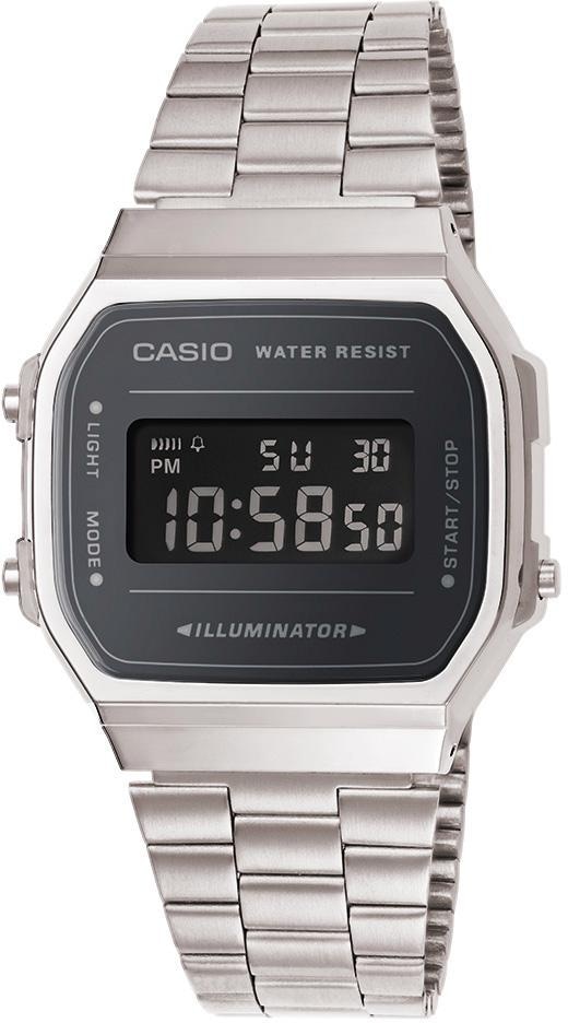 CASIO VINTAGE Chronograph »A168WEM-1EF«, Quarzuhr, Armbanduhr, Damen, Herren, digital, Retro, Stoppfunktion