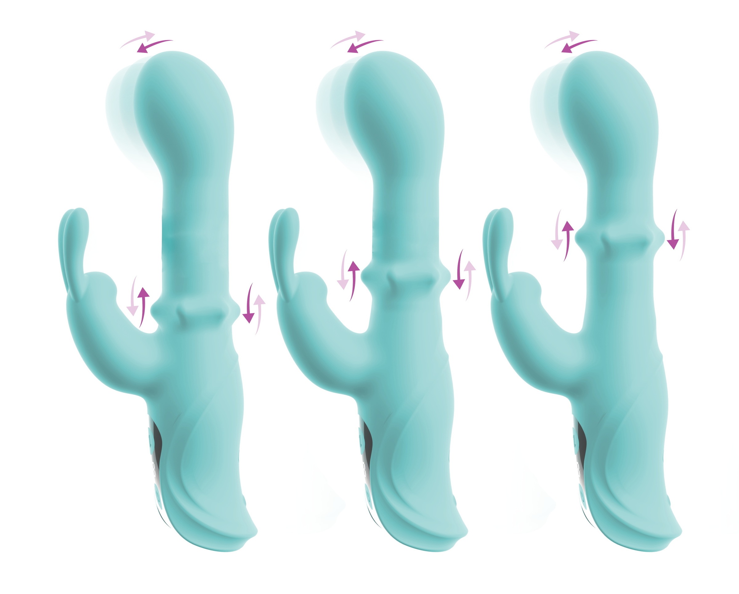 Beau Coeur Vibrator »Rabbitvibrator ORIVEN Slide Ring Rabbit Vibrator«