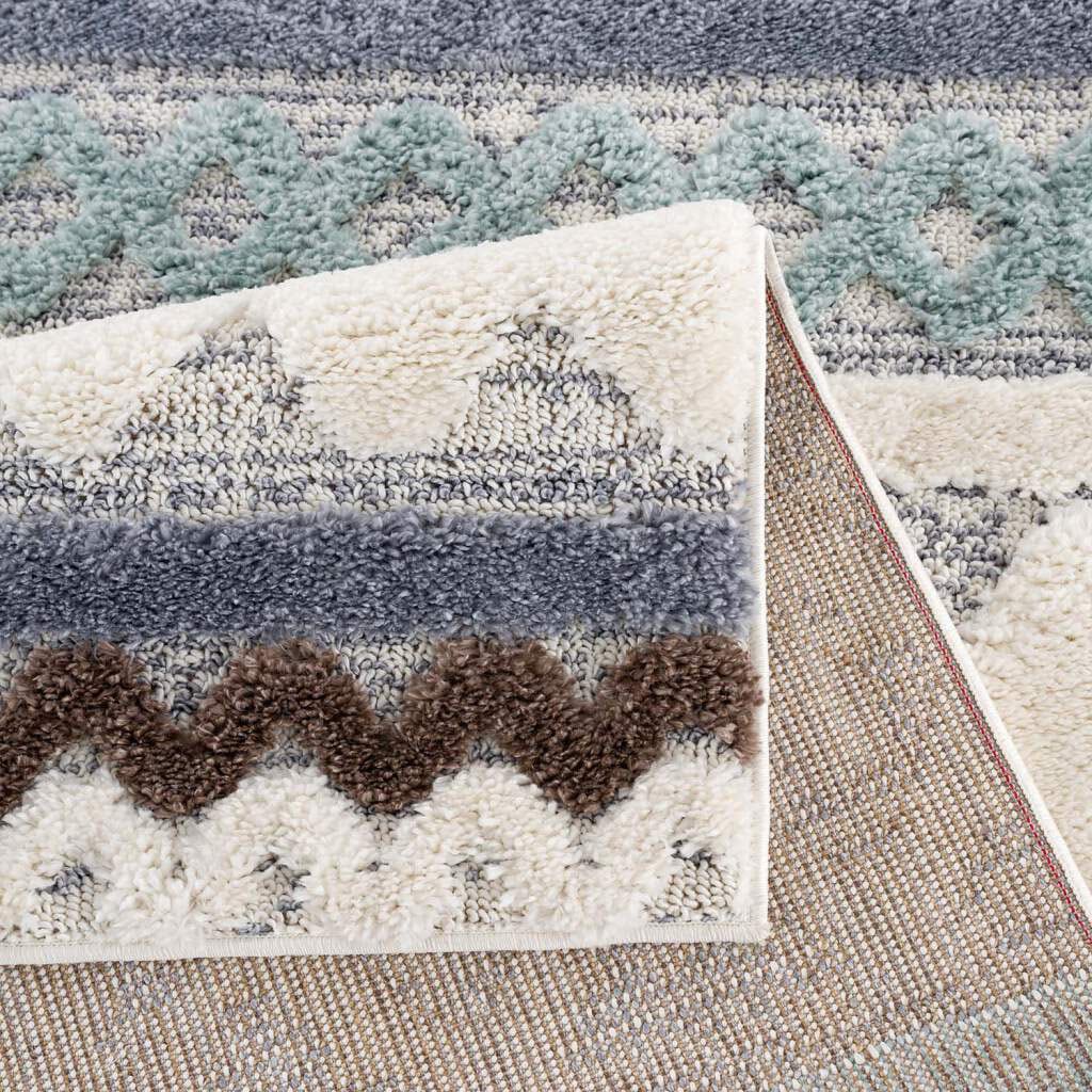 Carpet City Hochflor-Teppich »Focus 3013«, rechteckig, 20 mm Höhe, Läufer, Boho, Hochtief-Muster/ 3D-Effekt, für Wohnzimmer, Schlafzimmer