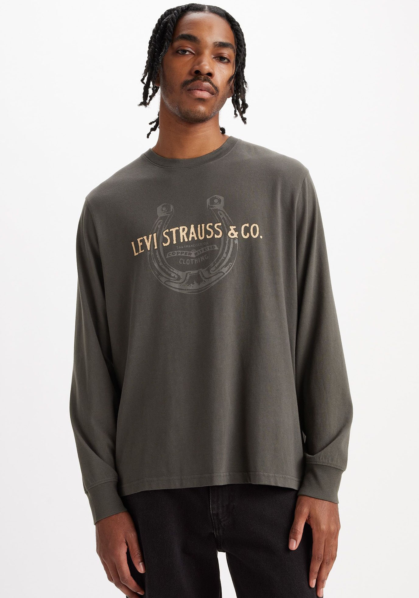 Langarmshirt »RELAXED LS GRAPHIC TEE«, mit Logo Druck