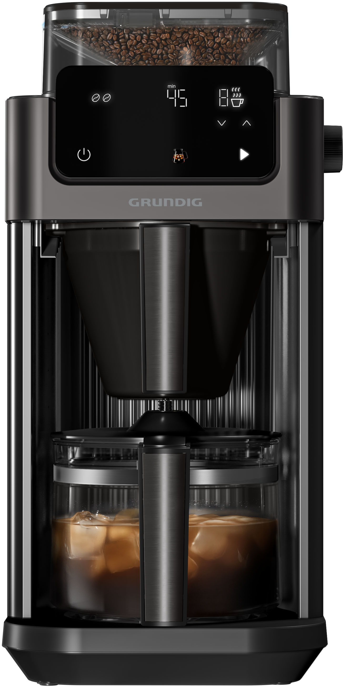Grundig Kaffeemaschine mit Mahlwerk »KM 9518« Permanentfilter Cold Brew Funktion
