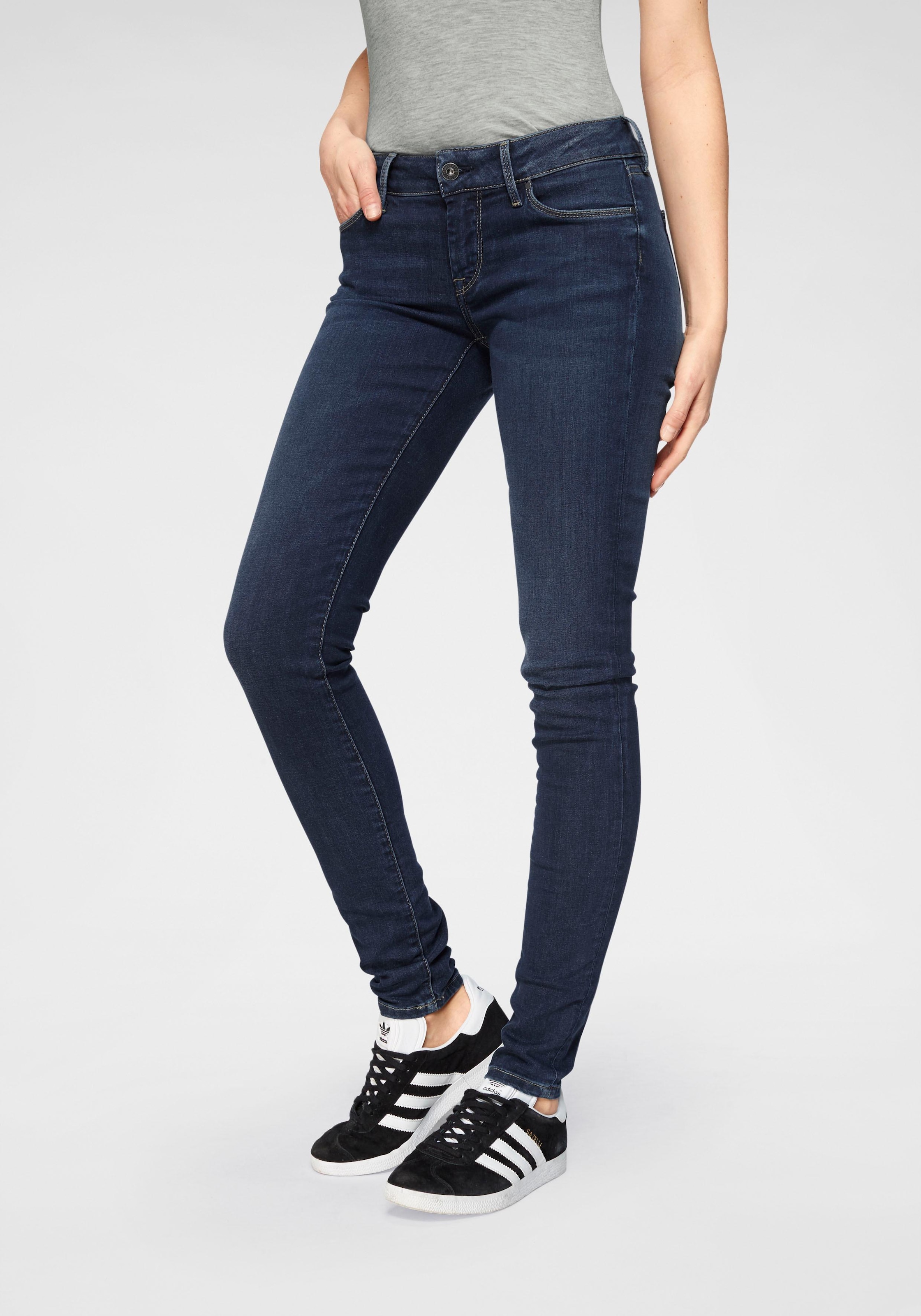 Pepe Jeans Skinny-fit-Jeans »SOHO«, im bei und 5-Pocket-Stil bestellen OTTO online mit 1-Knopf Stretch-Anteil Bund