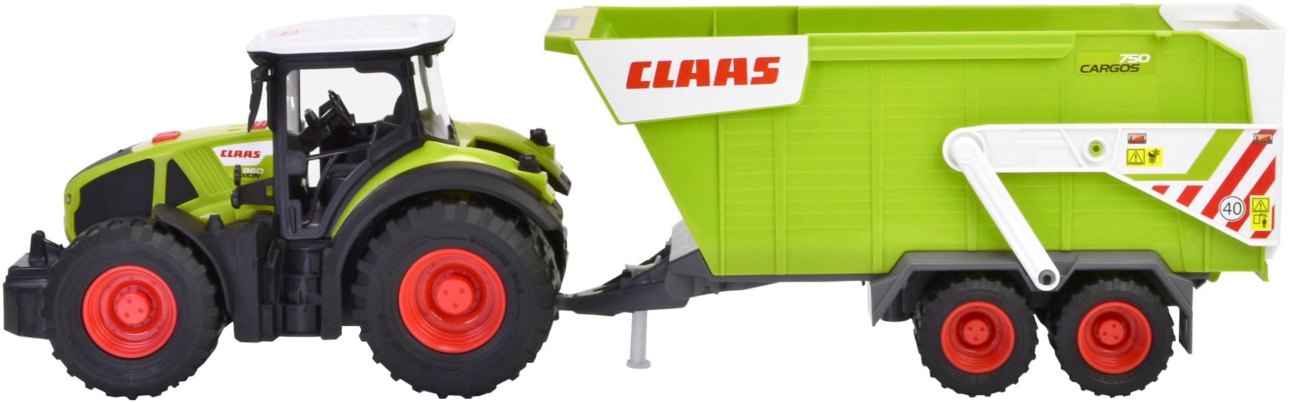 Dickie Toys Spielzeug-Traktor »CLAAS mit Anhänger«, mit Licht und Sound