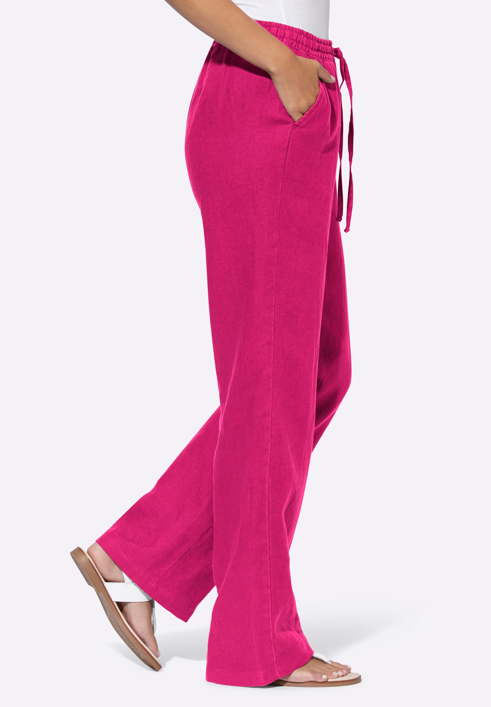 heine Schlupfhose »Leinenhose Leinenhose mit weitem Bein«