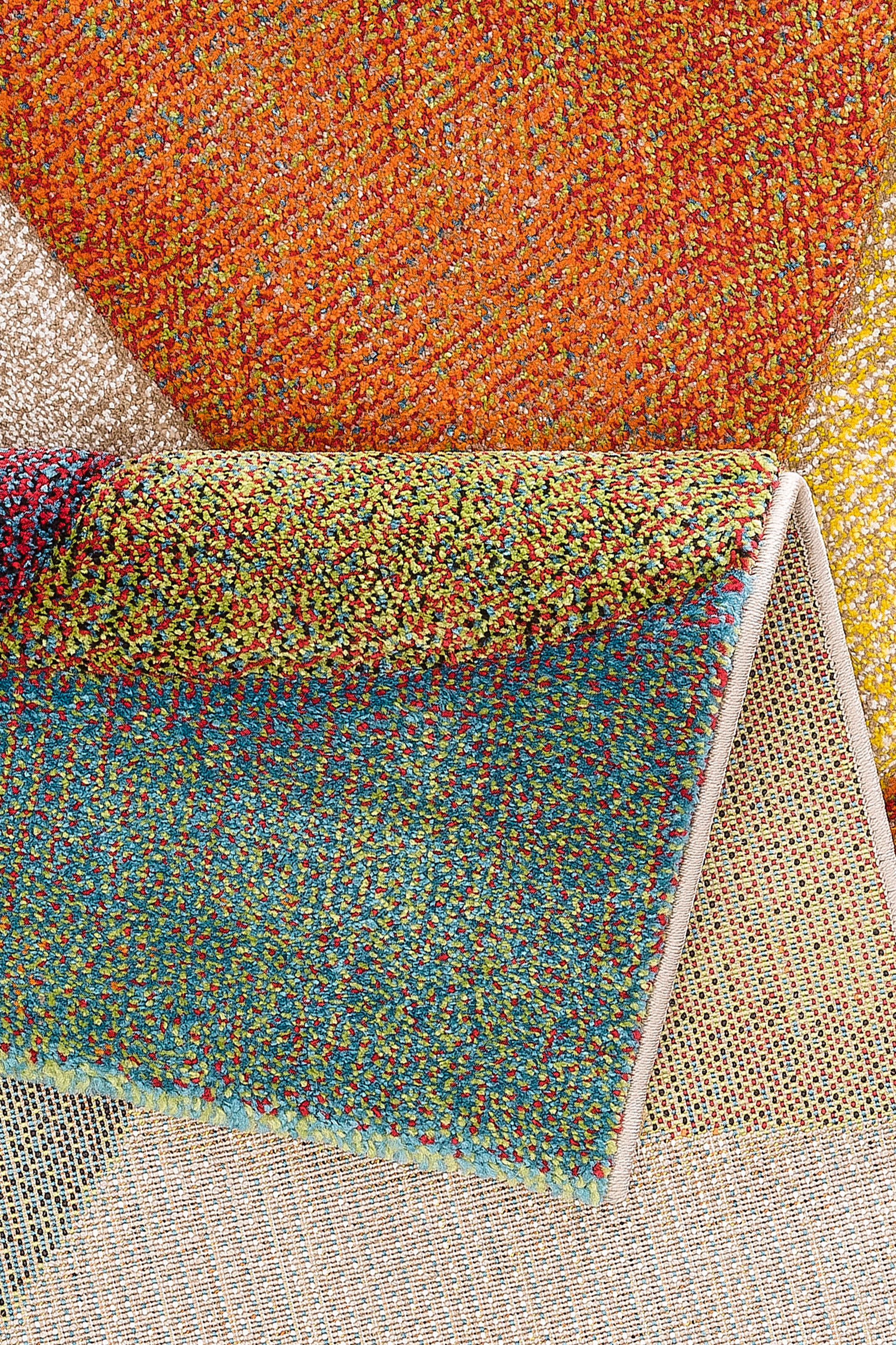 my home Teppich »Liva«, rechteckig, bei Hoch-Tief-Effekt, OTTO bunt