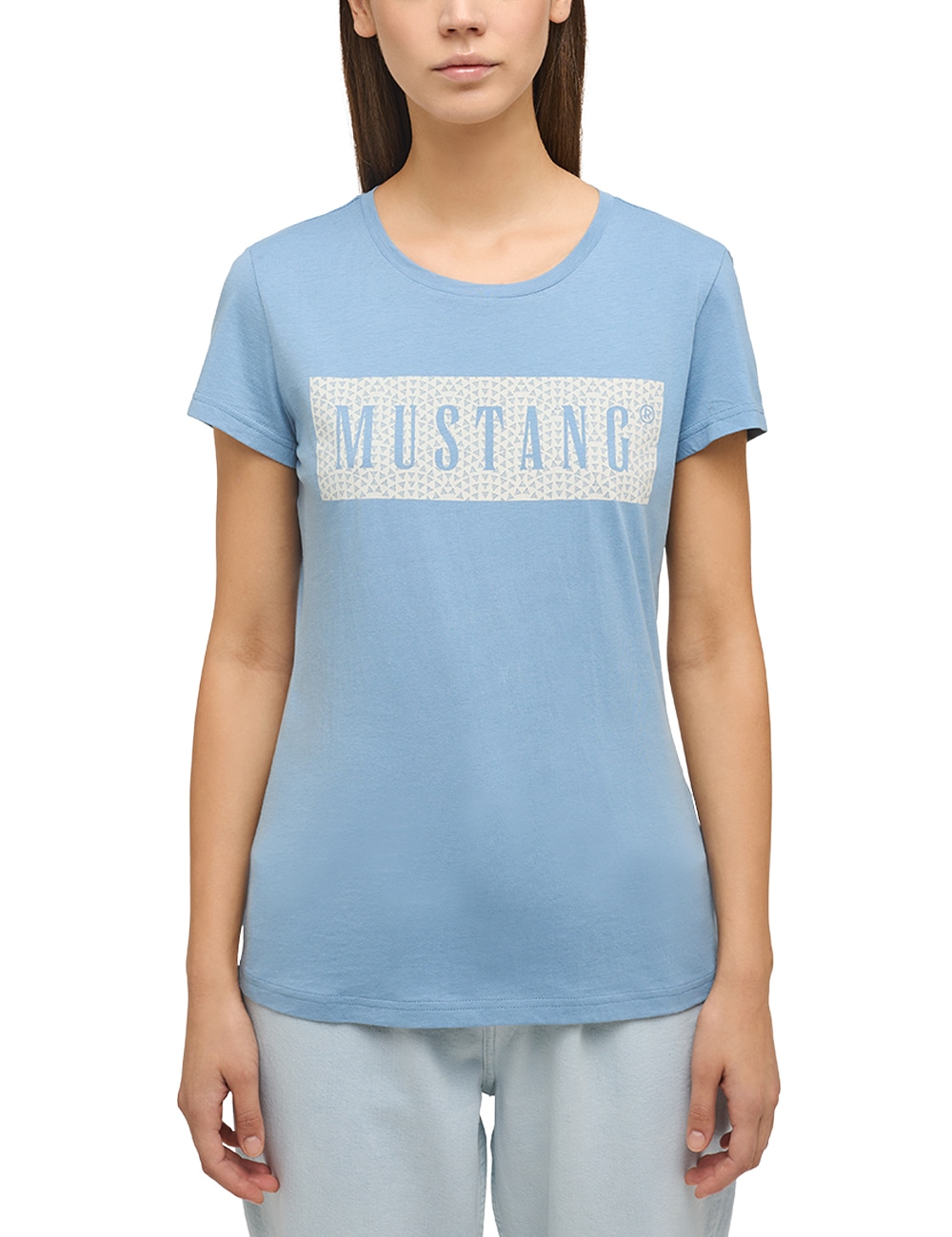 bei bestellen OTTO MUSTANG Kurzarmshirt »Mustang Print-Shirt«