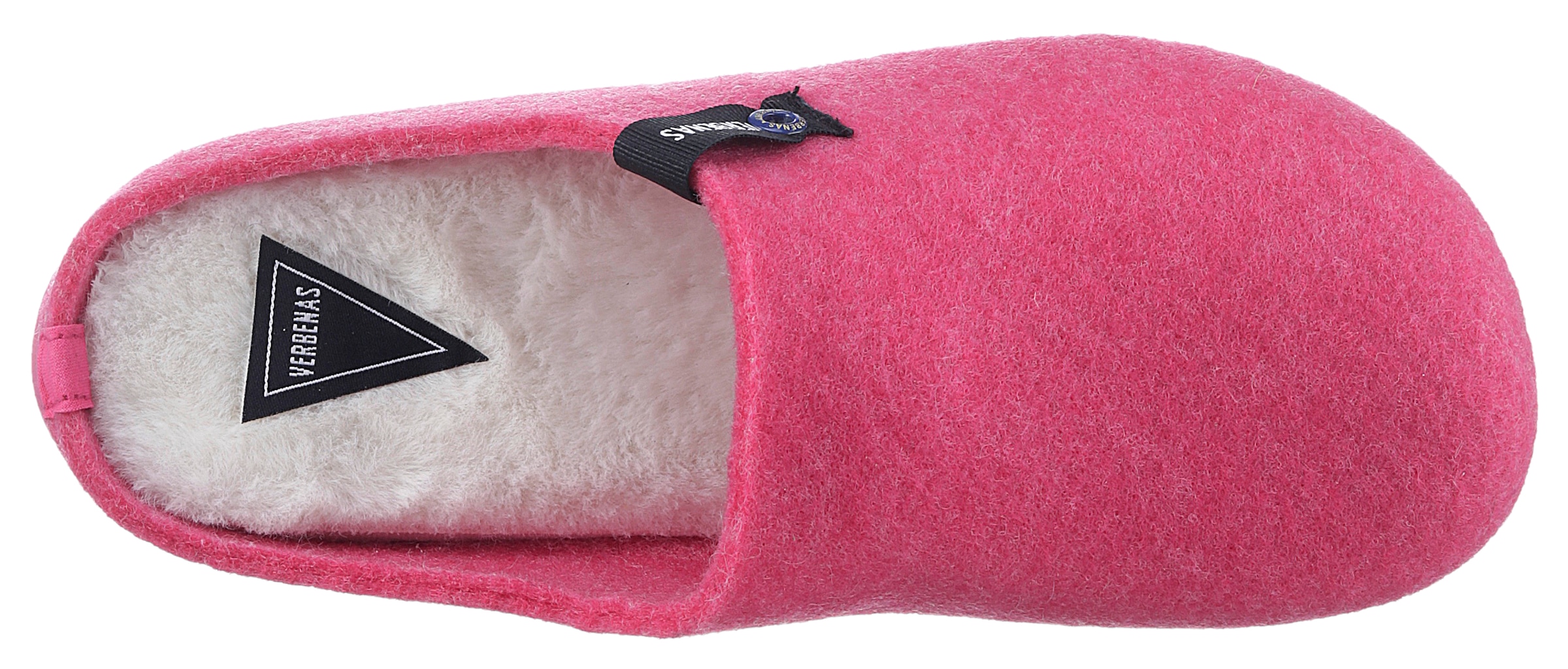 VERBENAS Pantoffel »York Fieltro«, Hausschuh, Homeslipper, Clog mit Warmfutter-Innensohle
