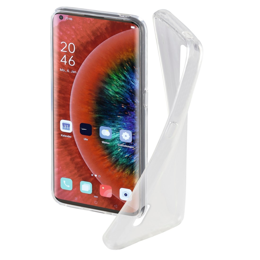 Hama Handyhülle »Smartphone-Cover Hülle«, Oppo Find X2 Pro-Smartphones, Crystal Clear für Oppo Find X2 Pro Transparent