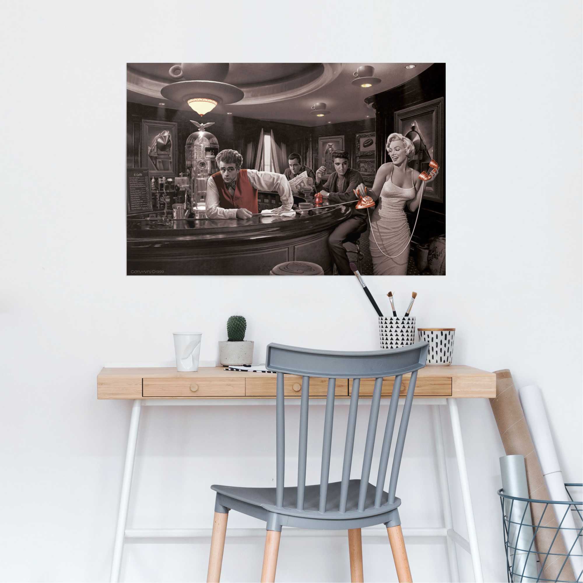 Reinders! Poster »Java Dreams Monroe, Dean, Presley, Bogart« 1 Stk. tlg.