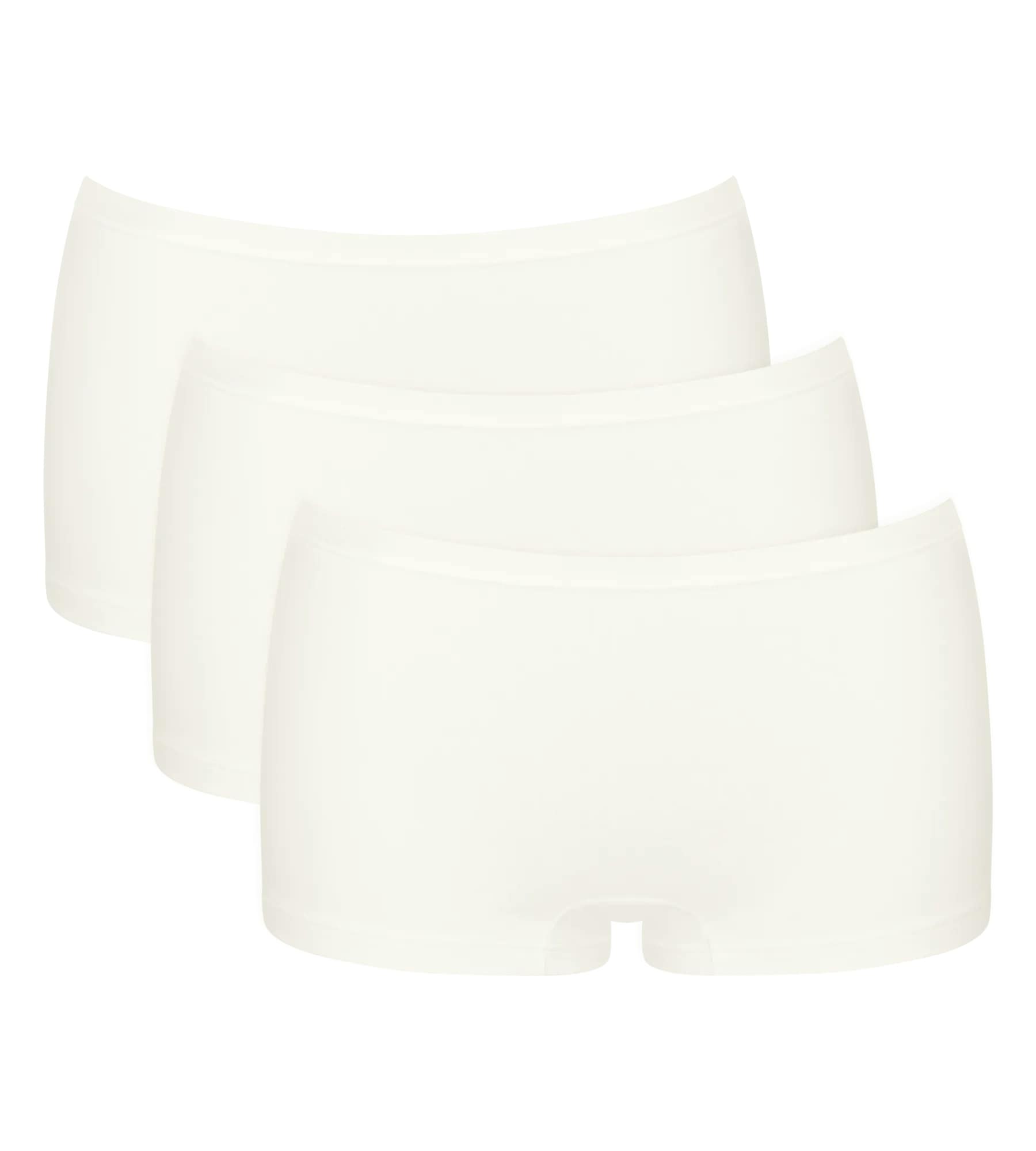 sloggi Panty »GO Daily Cotton« 3er Pack,  Glanz-Effekt Details, elastisch, bequem, Baumwollmix