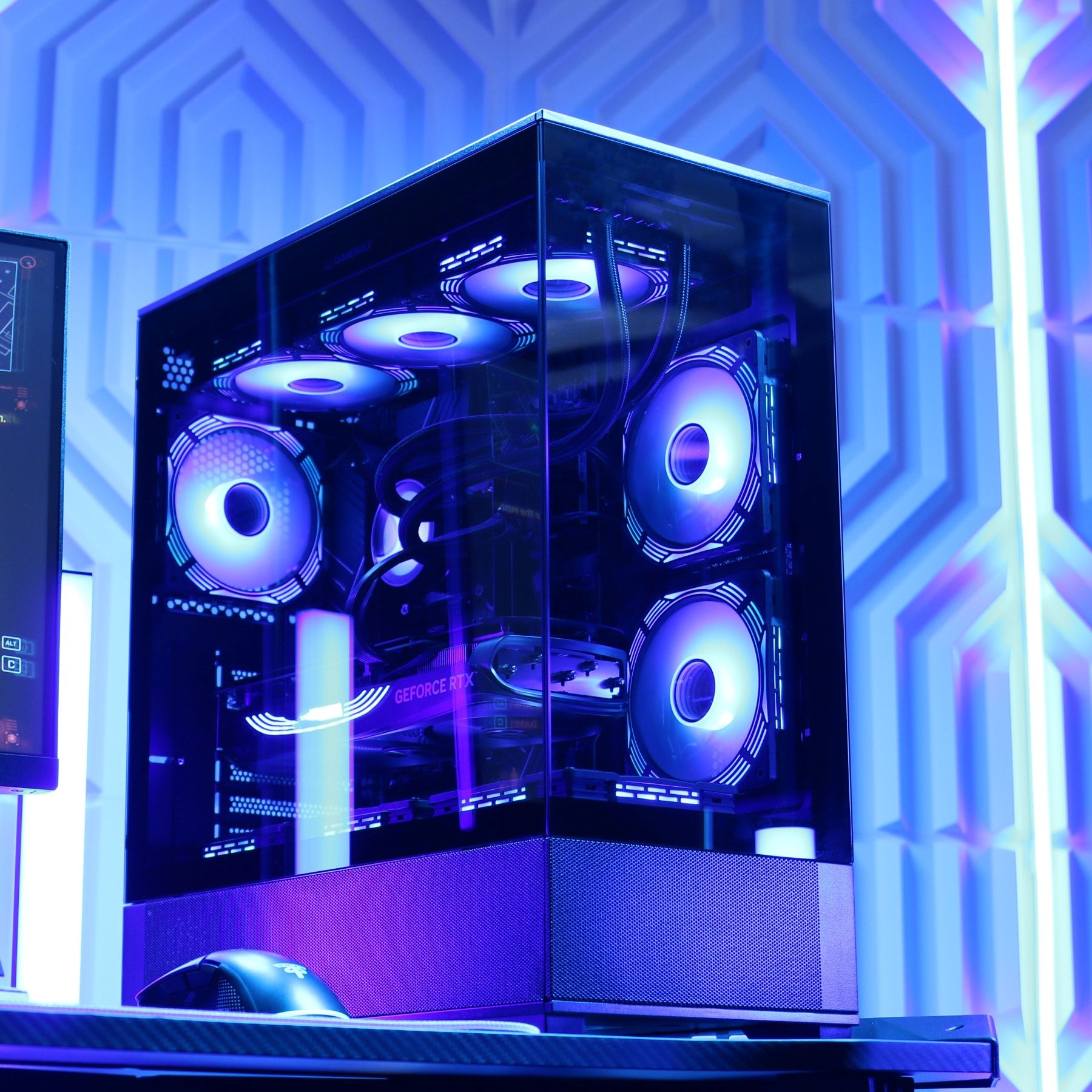 GAMEMAX Gaming-PC »Vista AB 8023 AMD Ryzen 5 7500F 16GB DDR5 1TB SSD RTX 5070« Windows 11, DDR5 RAM, Wasserkühlung