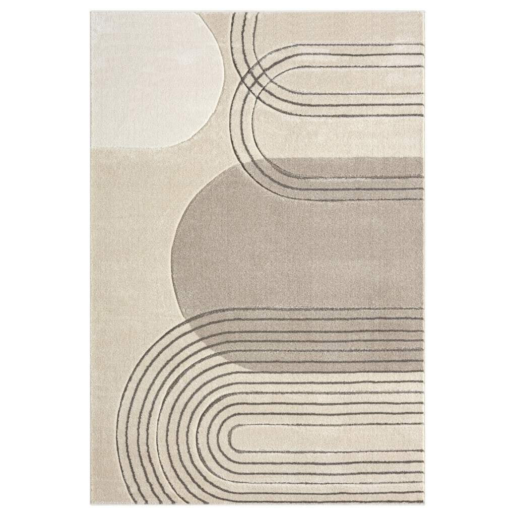 Carpet City Teppich »BONITO 7157«, rechteckig, 11 mm Höhe, Läufer, Flachflor, Hochtief-Muster/ 3D-Effekt, Geo-Muster, Wohnzimmer
