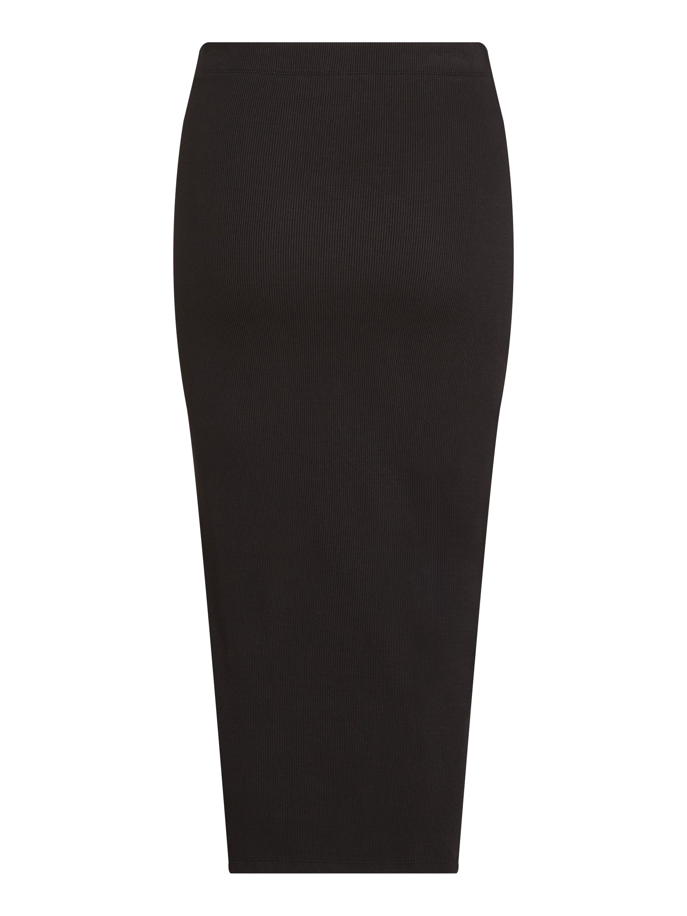 Calvin Klein Jeans Midirock »WOVEN LABEL RIB SKIRT«, mit Beinschlitz