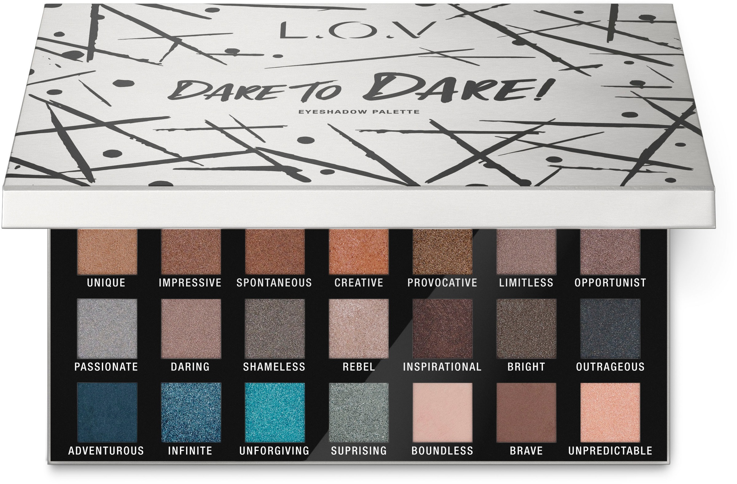 L.O.V Lidschatten-Palette »DARE TO DARE!«