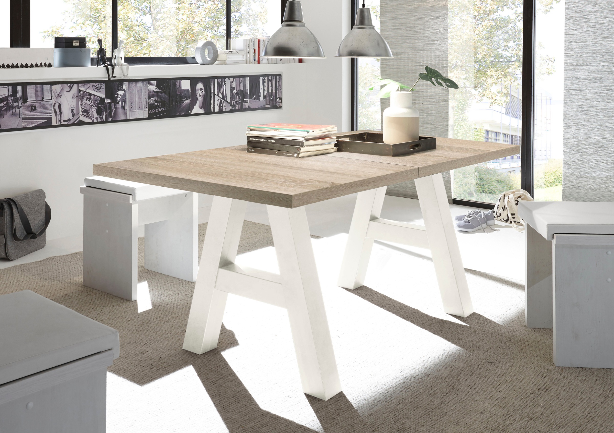 Mäusbacher Esstisch »Mister TOPSELLER!«, (OTTOs Choice), mit Auszug (160-210 cm), Gestell in A-Form