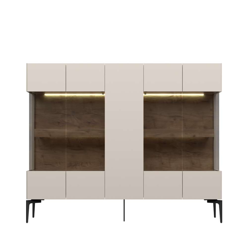 Sideboard »Sky45«, Vitrine, Lackiert mit wasserbasiertem UV-Lack