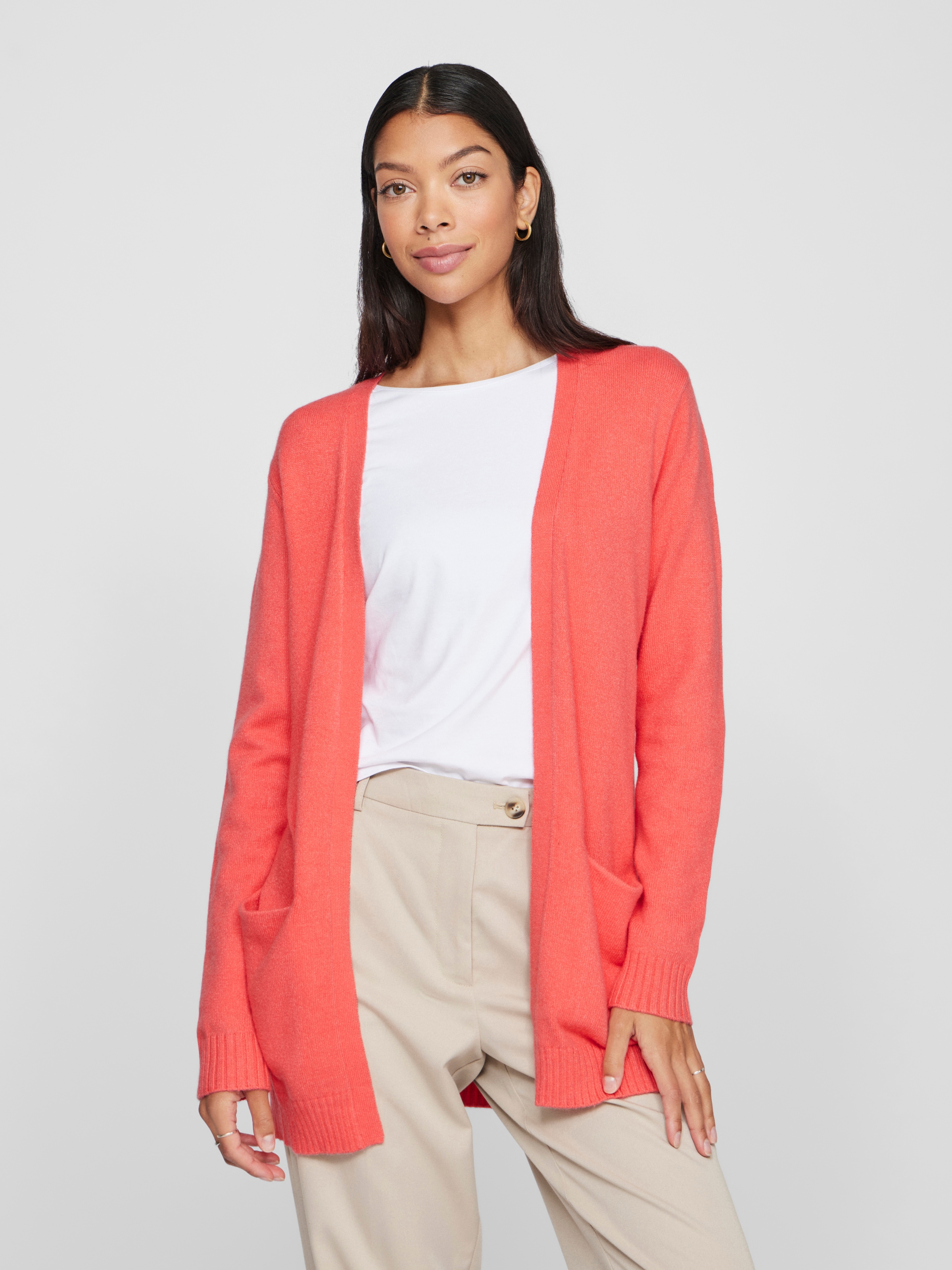 Vila Strickjacke »VIRIL OPEN L/S KNIT CARDIGAN - NOOS«