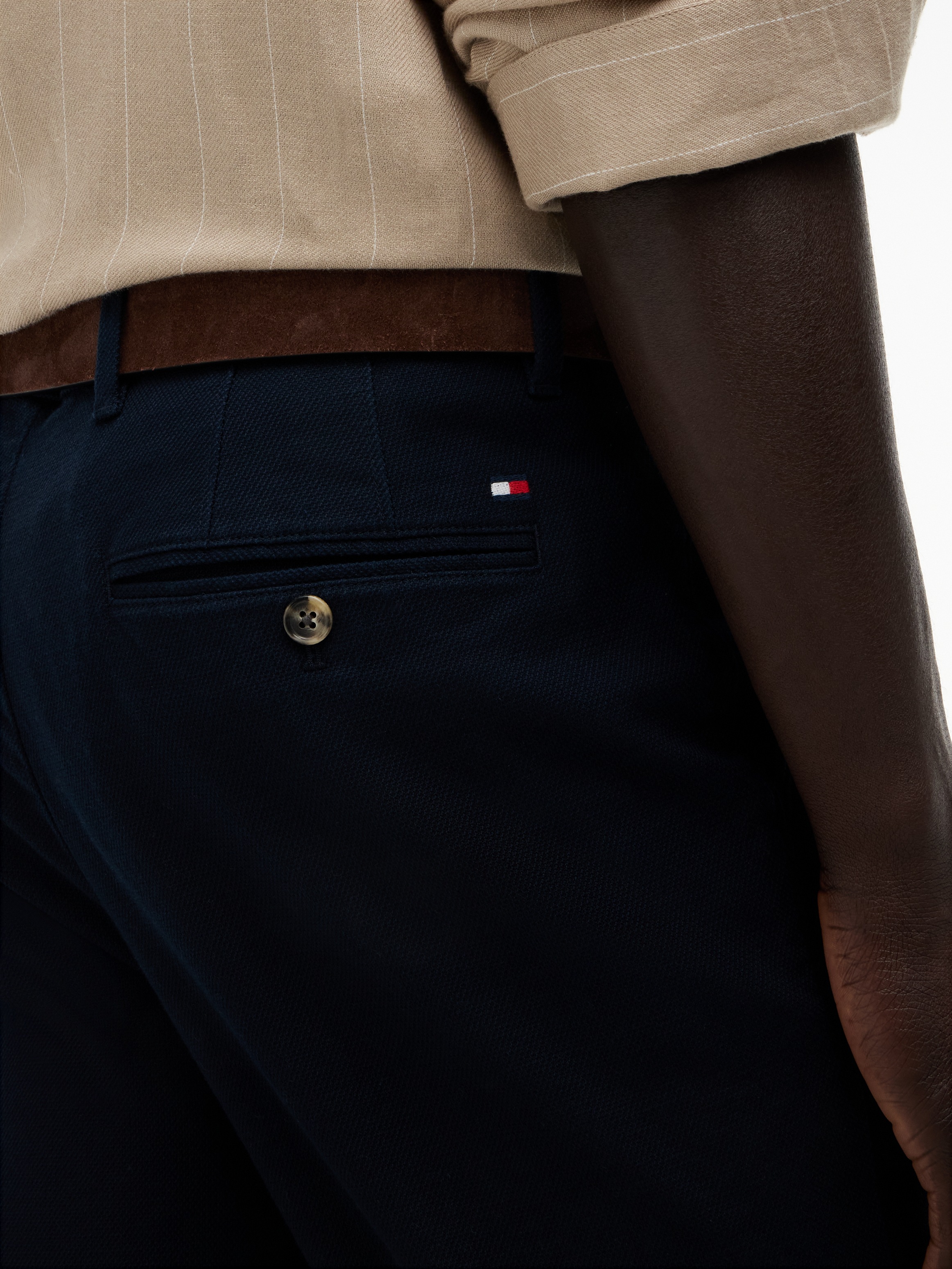Tommy Hilfiger Chinohose »BLEECKER OPEN STRUCTURE«  aus Stretch-Baumwolle, Slim Fit
