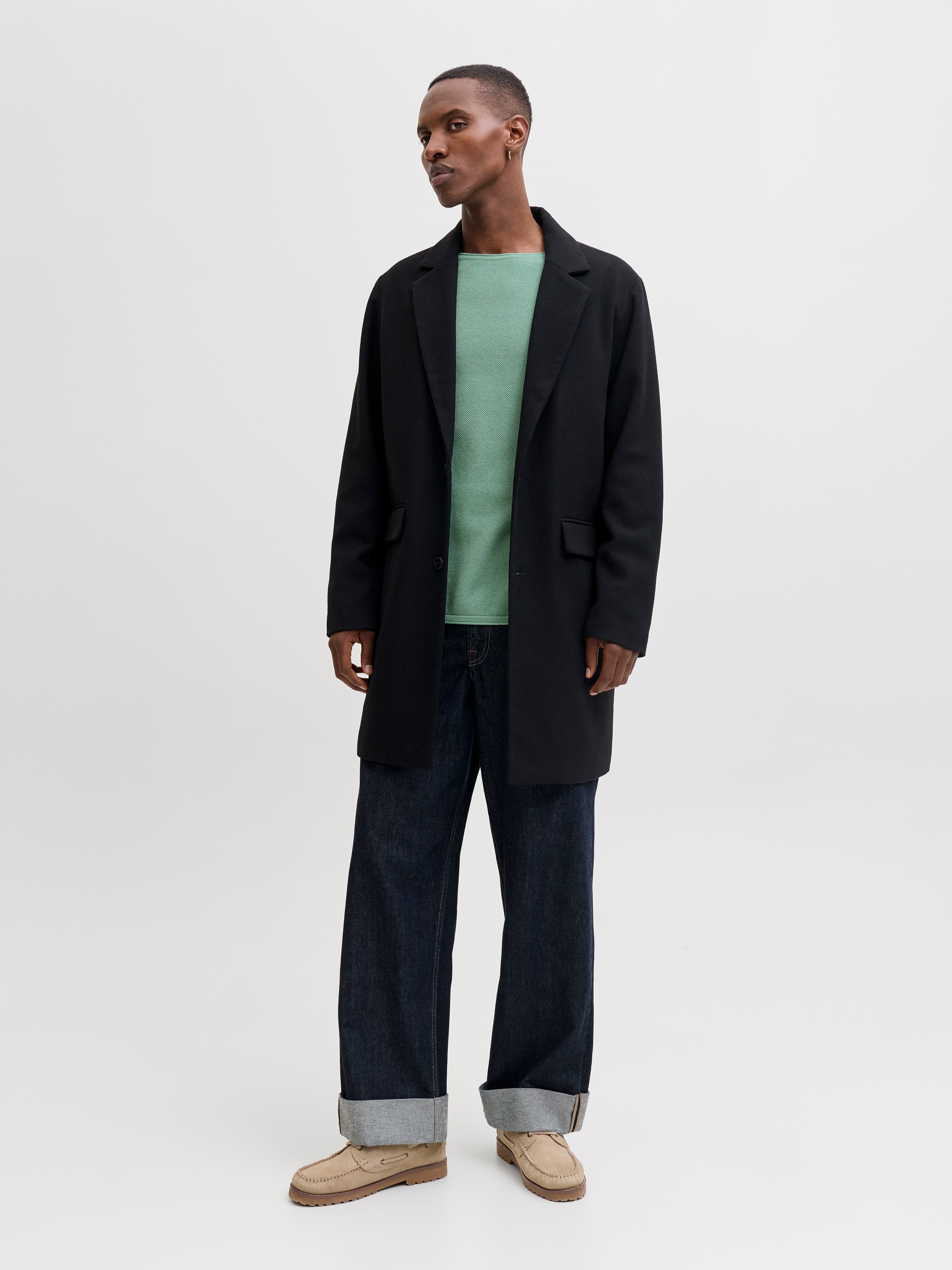 Jack & Jones Rundhalspullover »JJEHILL KNIT CREW NECK NOOS« Baumwolle, regular fit