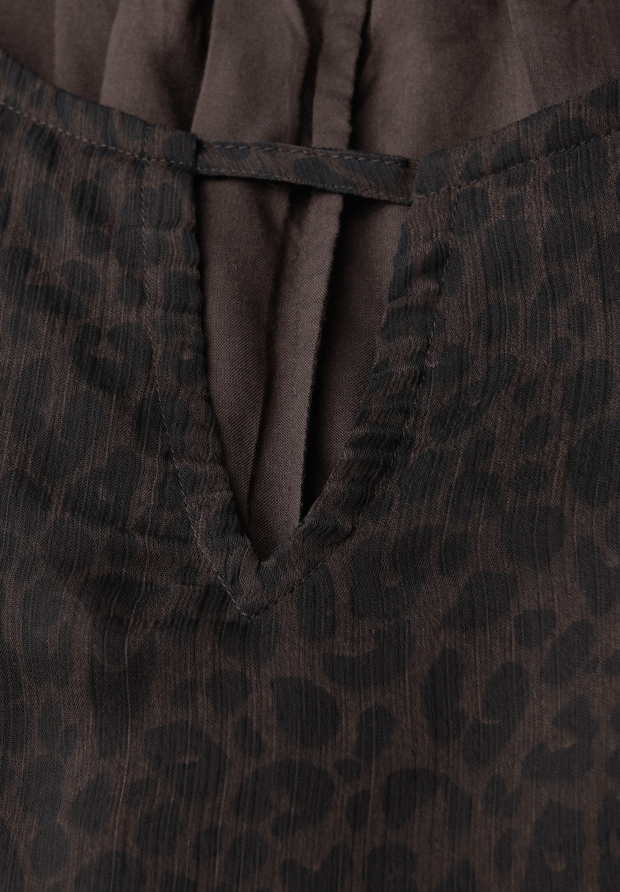 STREET ONE Langarmbluse mit Mesheinsatz