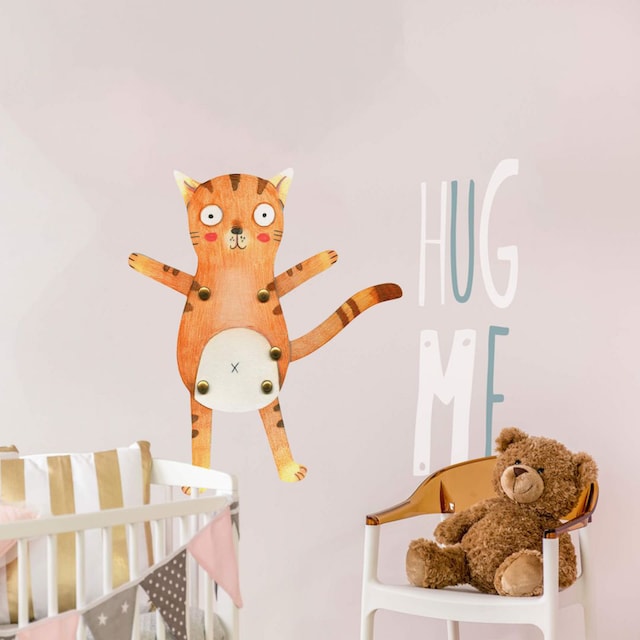 Wall-Art Wandtattoo »Teddy Tiger Katze Hug me«, (1 St.) im OTTO Online Shop
