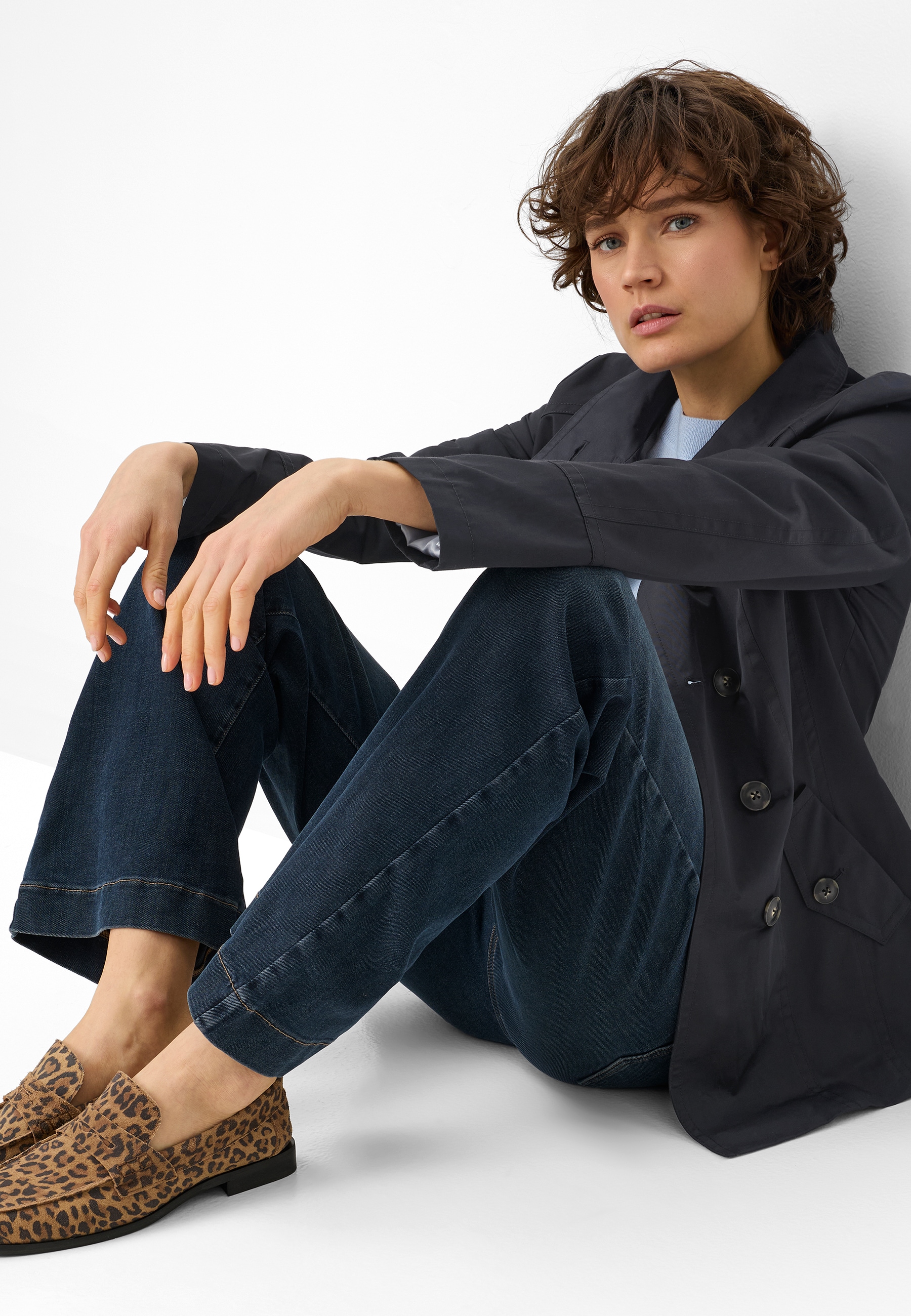 Fuchs Schmitt Outdoorjacke Stehkragen, Regular Fit, Lightweight Cotton