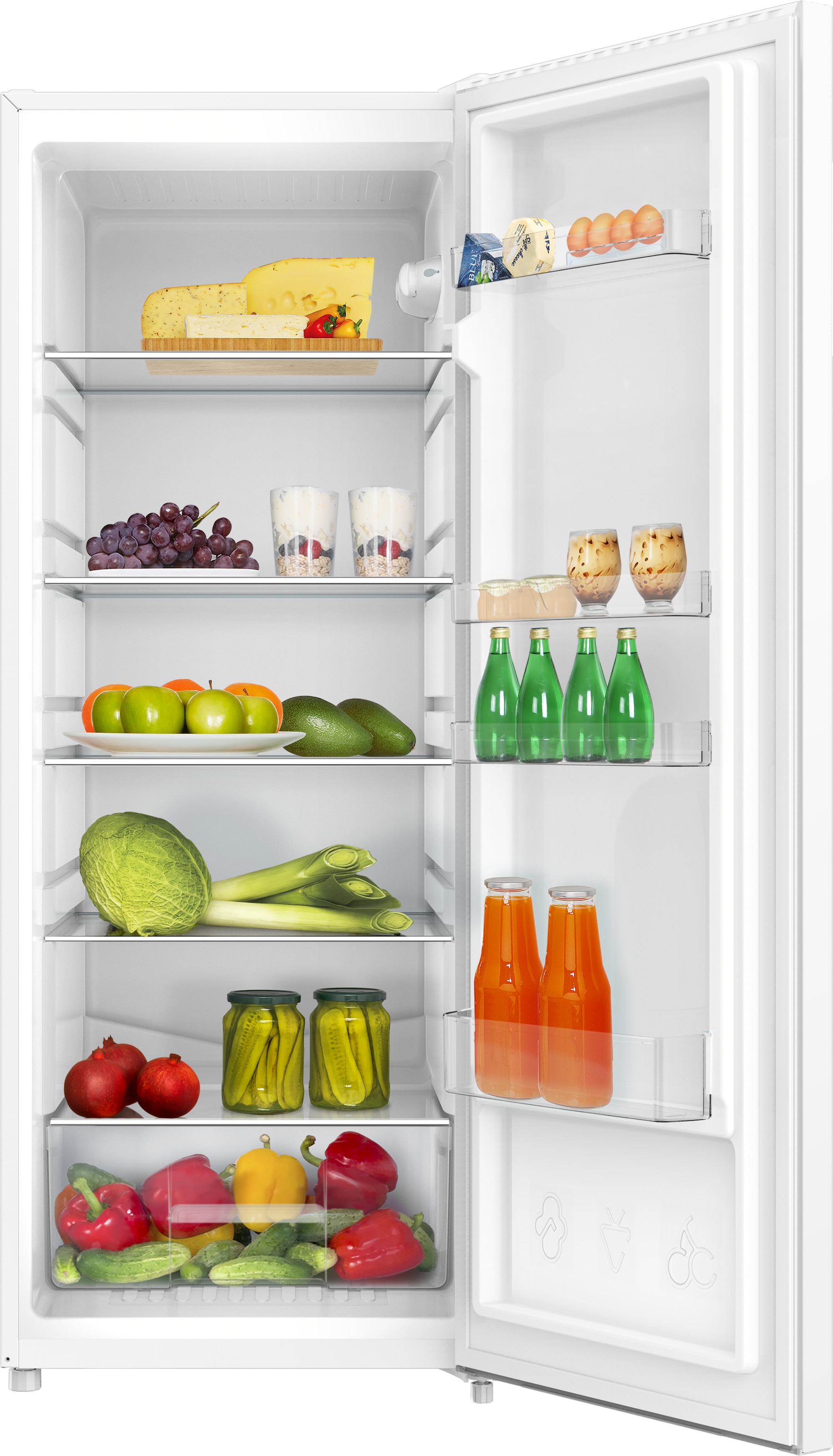Amica Vollraumkühlschrank »VKS 354 135 W« 144 cm hoch 54 cm breit Mehr Raum für Frische – leise, hell, flexibel organisiert