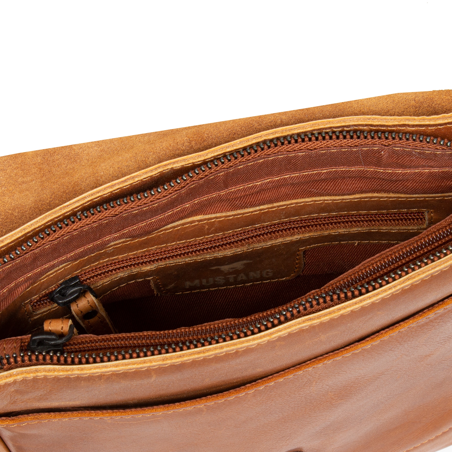 MUSTANG Schultertasche »San Marino« , Herren Umhängetasche, Businessbag mit Nieten und Logo