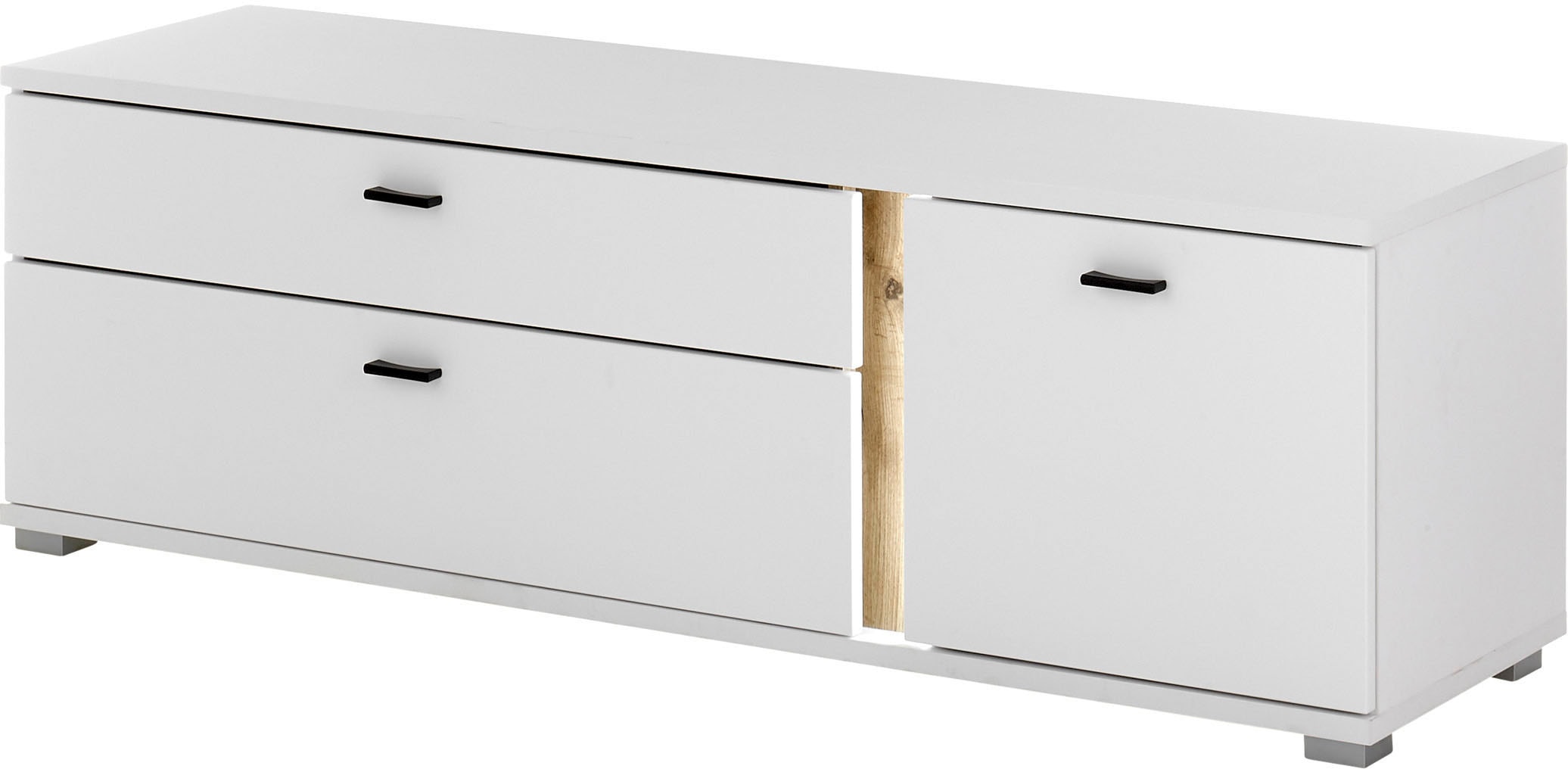 INOSIGN Lowboard »LONG ISLAND«, (1 St.), in moderner Trendfarbe,inklusive senkrechter Beleuchtung,Breite 150 cm