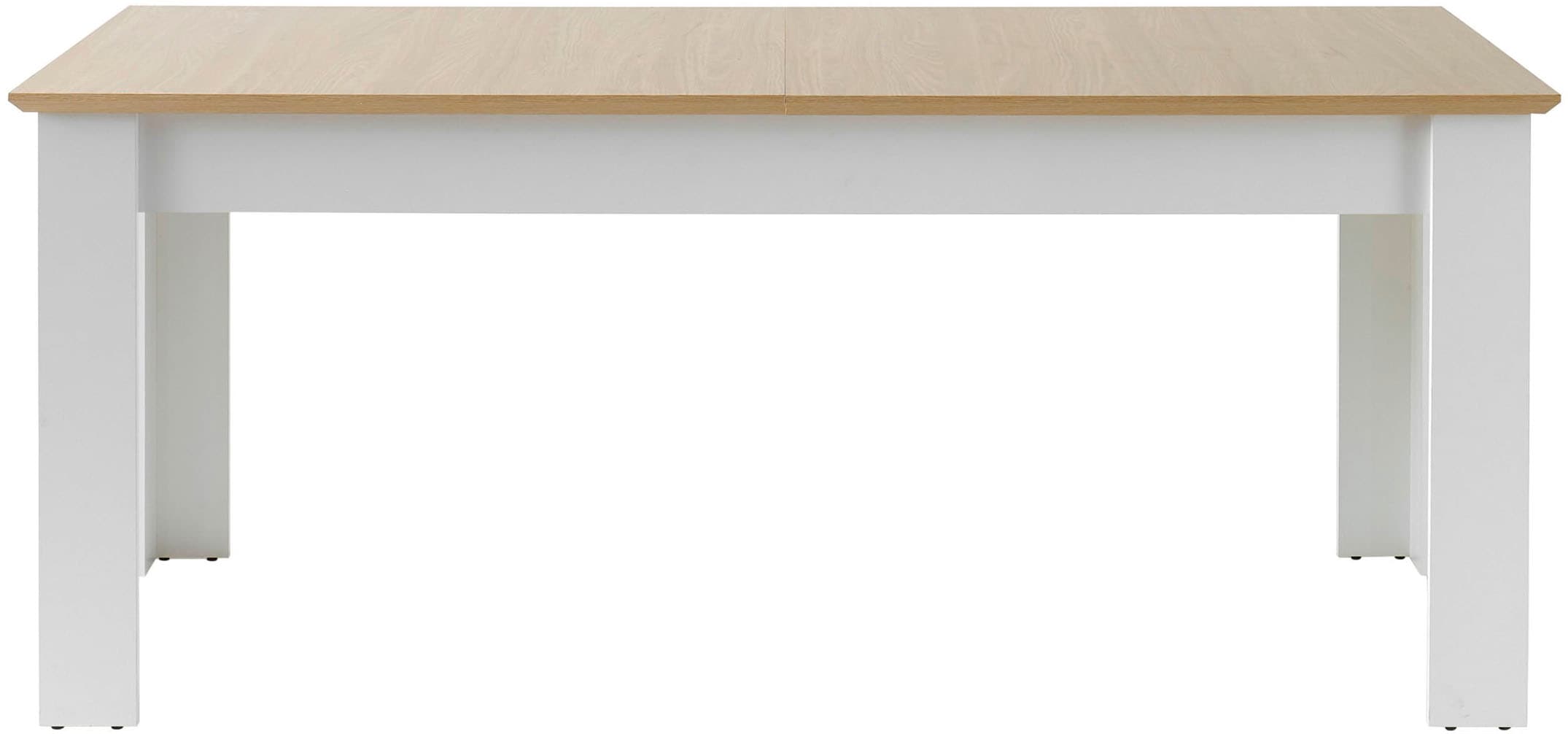 OTTO home Esstisch »Brest, Tisch im Landhausstil, Wohnzimmertisch, Küchentisch« mit Auszugsfunktion, 180 cm ausziehbar auf 240 cm, Einlegeplatte