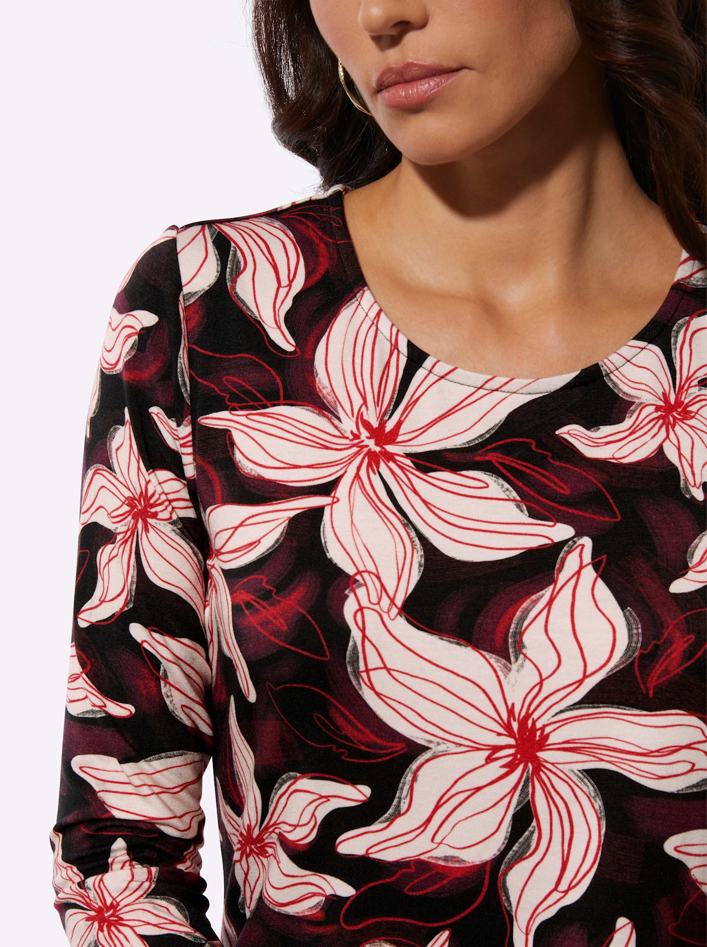 creation L Rundhalsshirt »Druck-Shirt« 1 tlg.