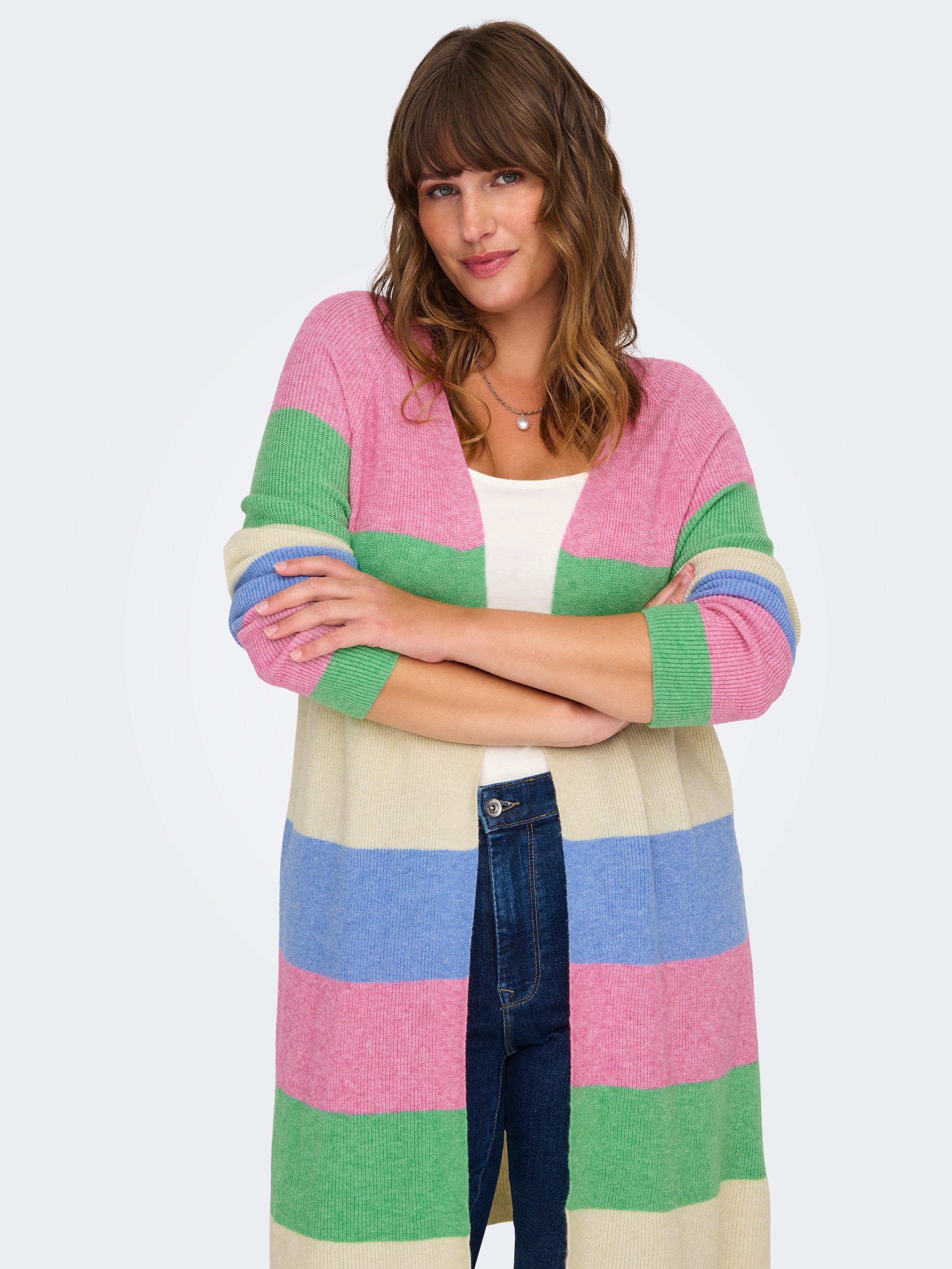 Strickjacke »CARATIJA L/S STRIPE CARDIGAN KNT«