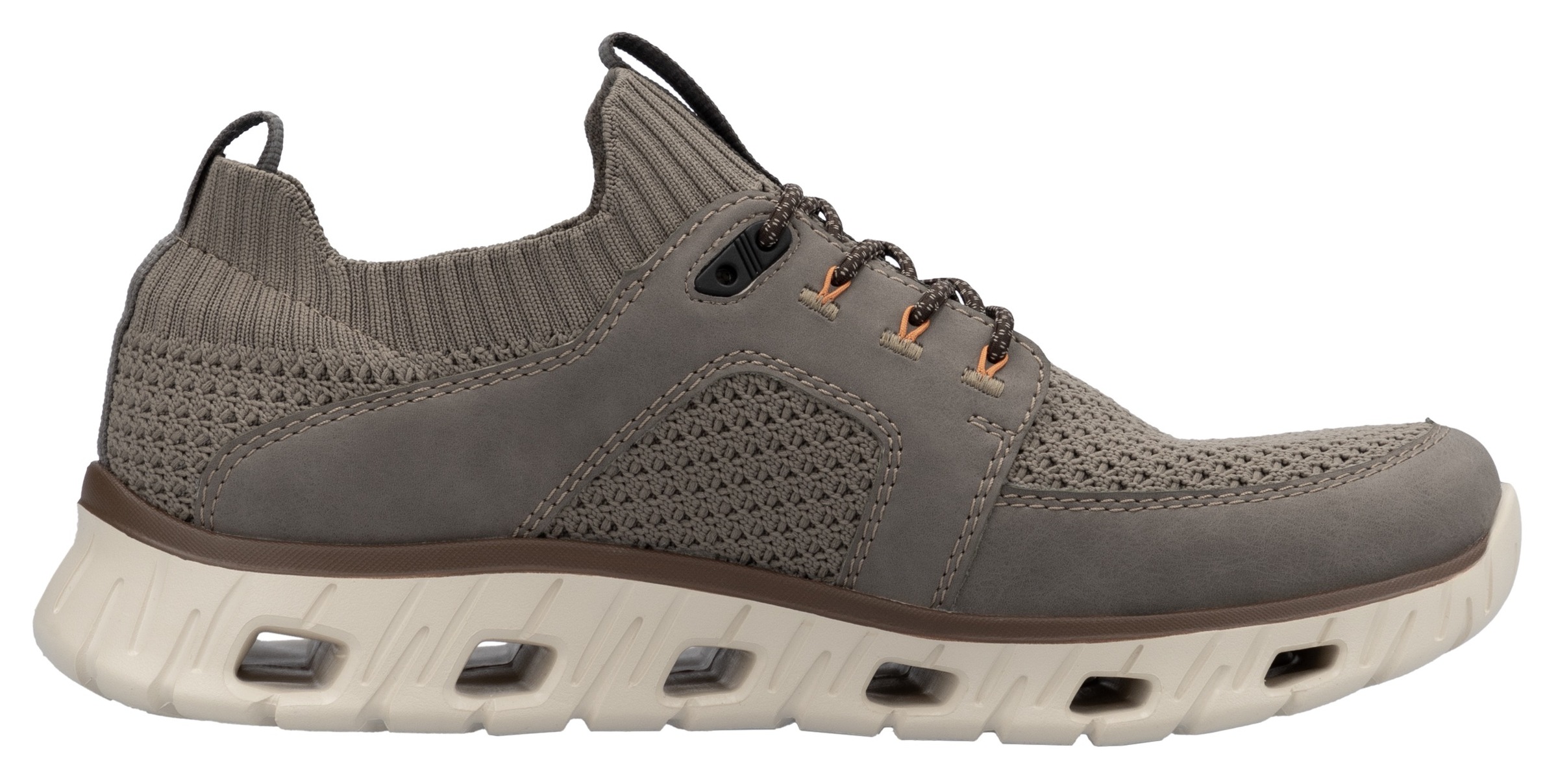 RIEKER Sport Slip-On Sneaker, Halbschuh, Freizeitschuh, Slipper mit modischer Laufsohle