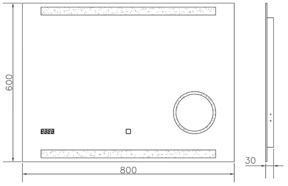 Talos LED-Lichtspiegel »King«, 60x70 cm, energiesparend