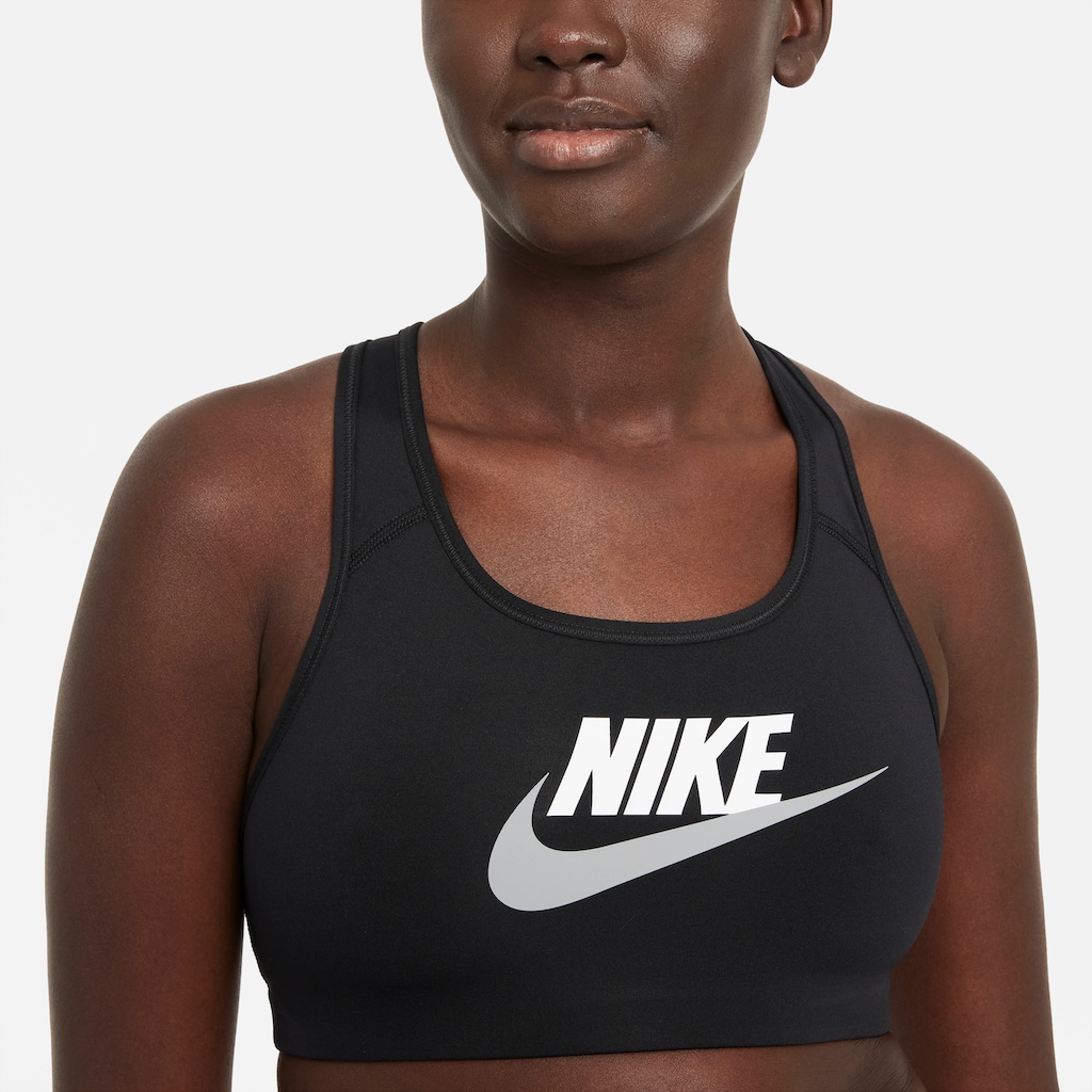 Nike Sport-BH »Dri-FIT Swoosh Women's Medium-Support 1-Piece Pad Graphic Sports Bra«