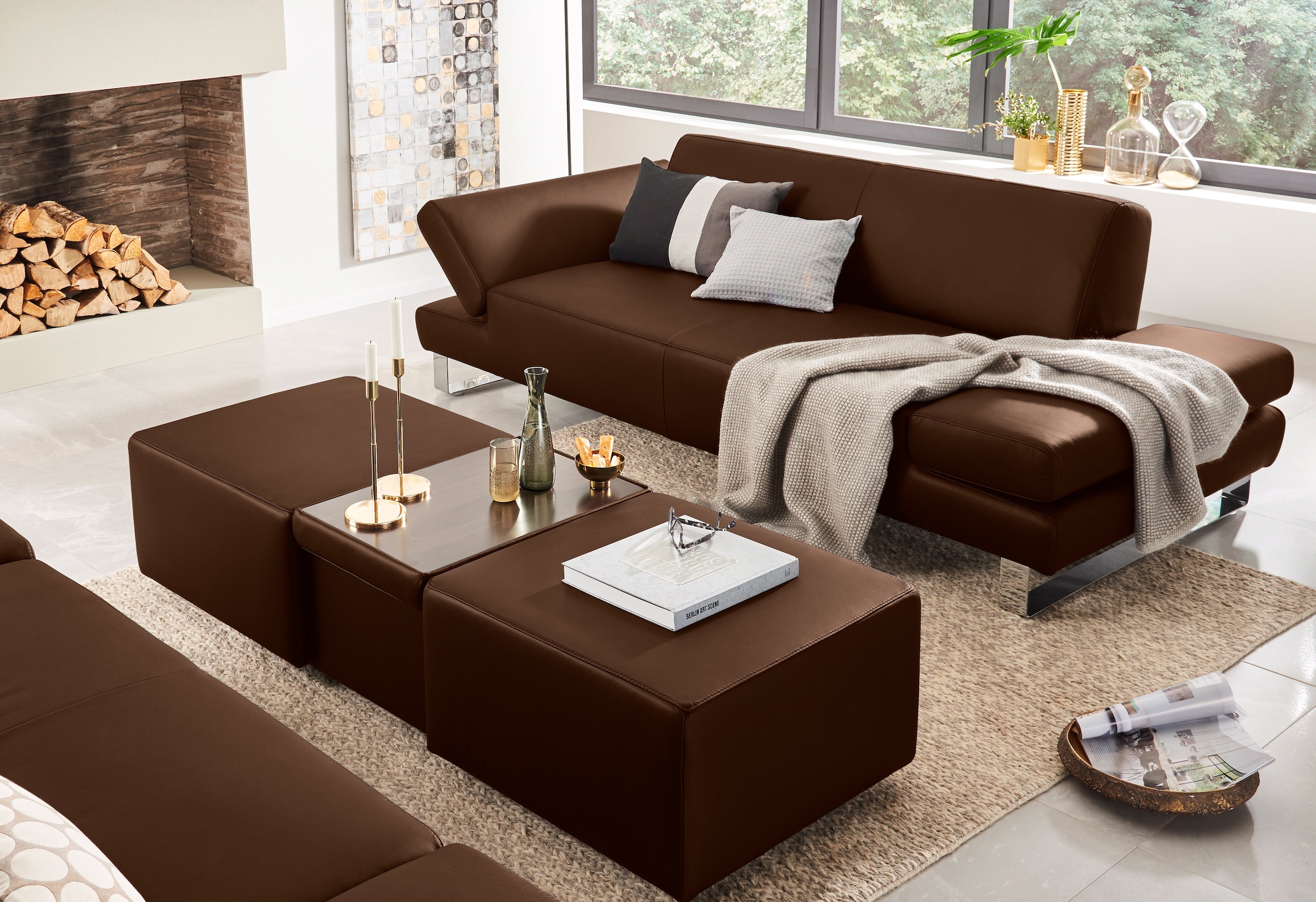 W.SCHILLIG 2-Sitzer »taboo Designsofa mit hohem Sitzkomfort«, mit Normaltiefe, inklusive Armlehnenverstellung