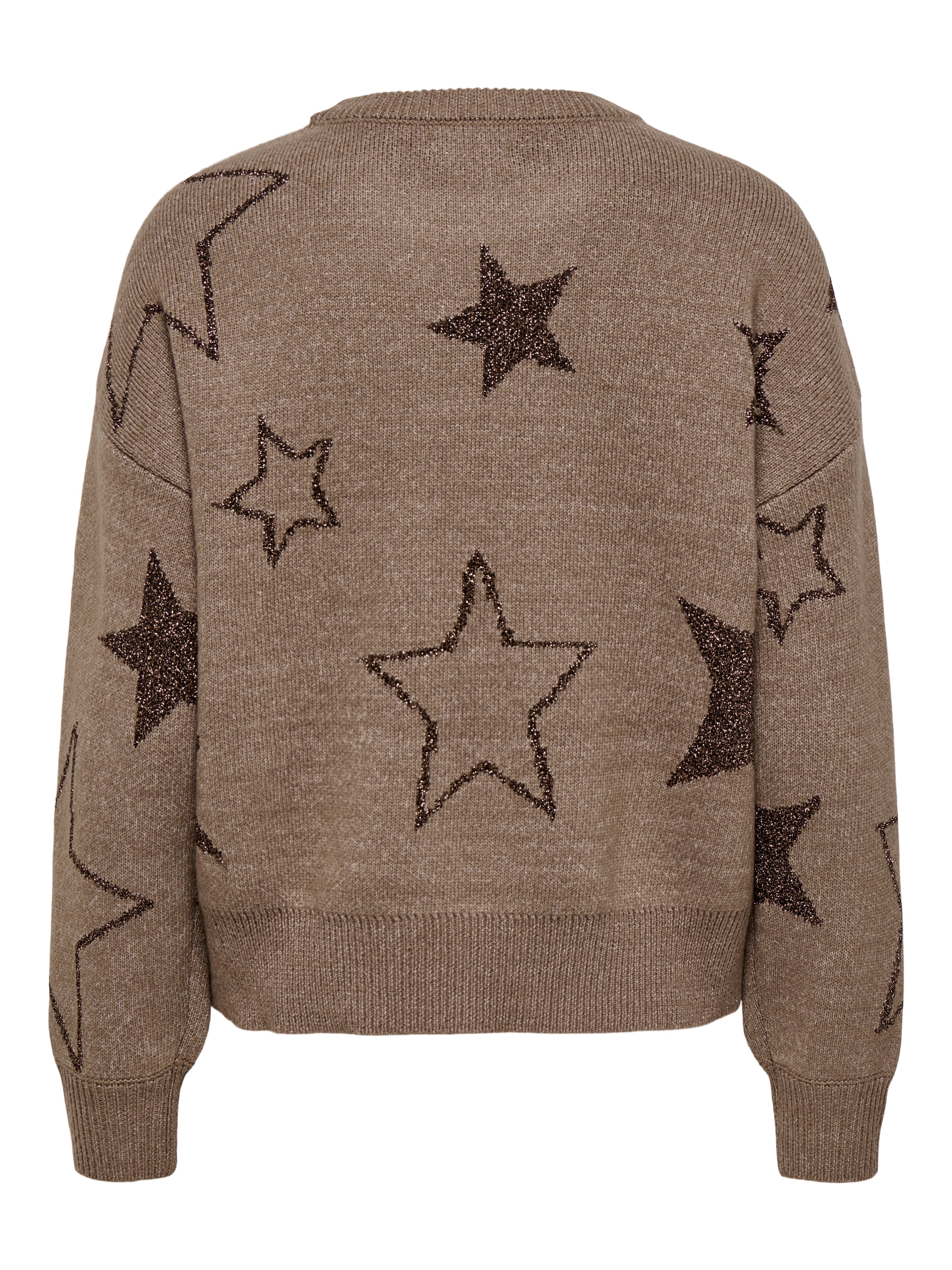 ONLY Rundhalspullover »ONLROSIE LS O-NECK GLITTER KNT«